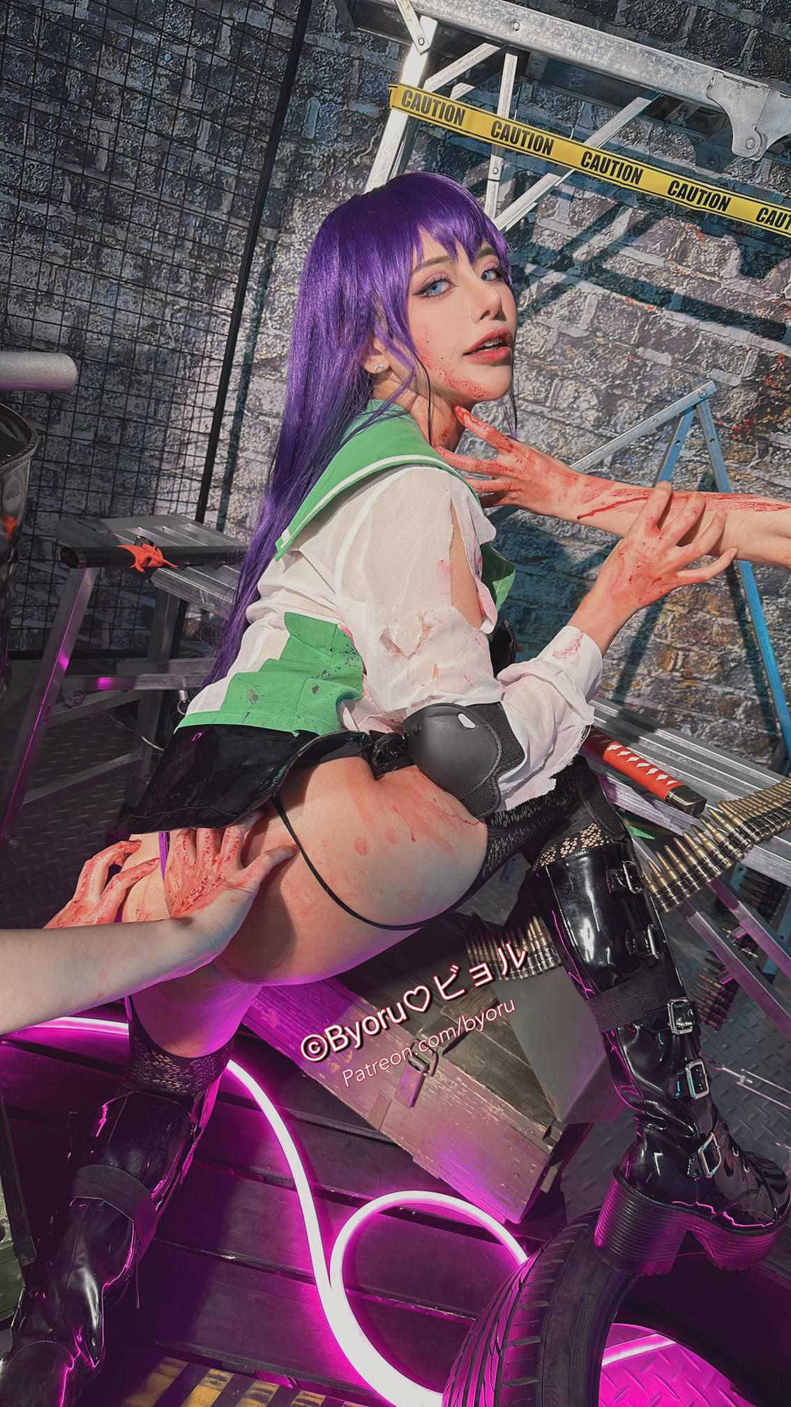 日本coser-Byoru NO.190 Saeko Busujima HD [47P+9V／1.38GB]_第3集