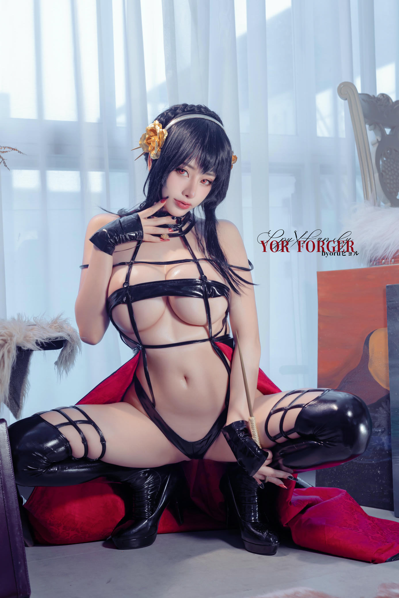 日本coser-Byoru NO.192 Yor thorn princess HD [48P+8V／1.66GB]_第2集