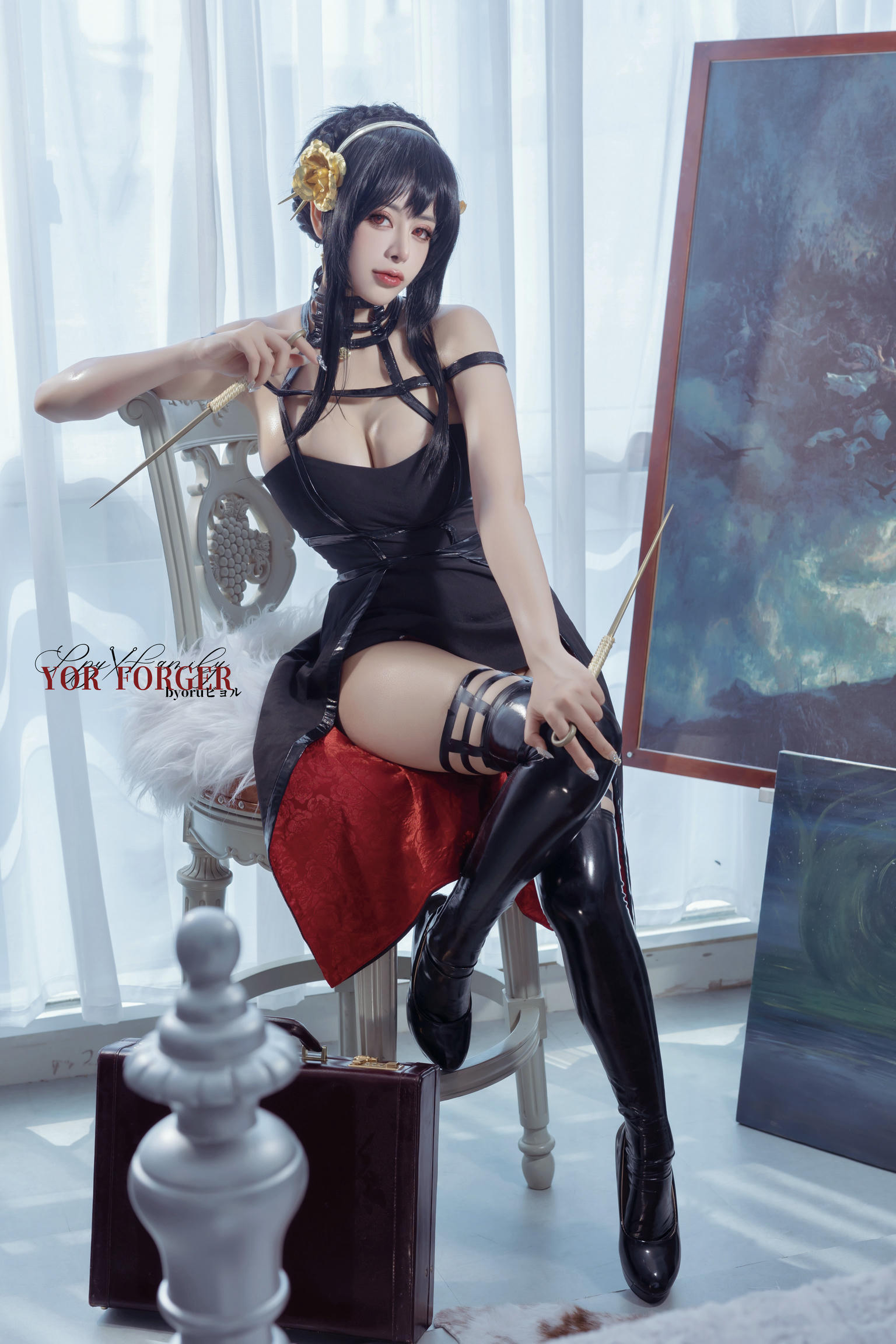 日本coser-Byoru NO.199 Yor Forger Set[48P-8V-581.3M]_第1集