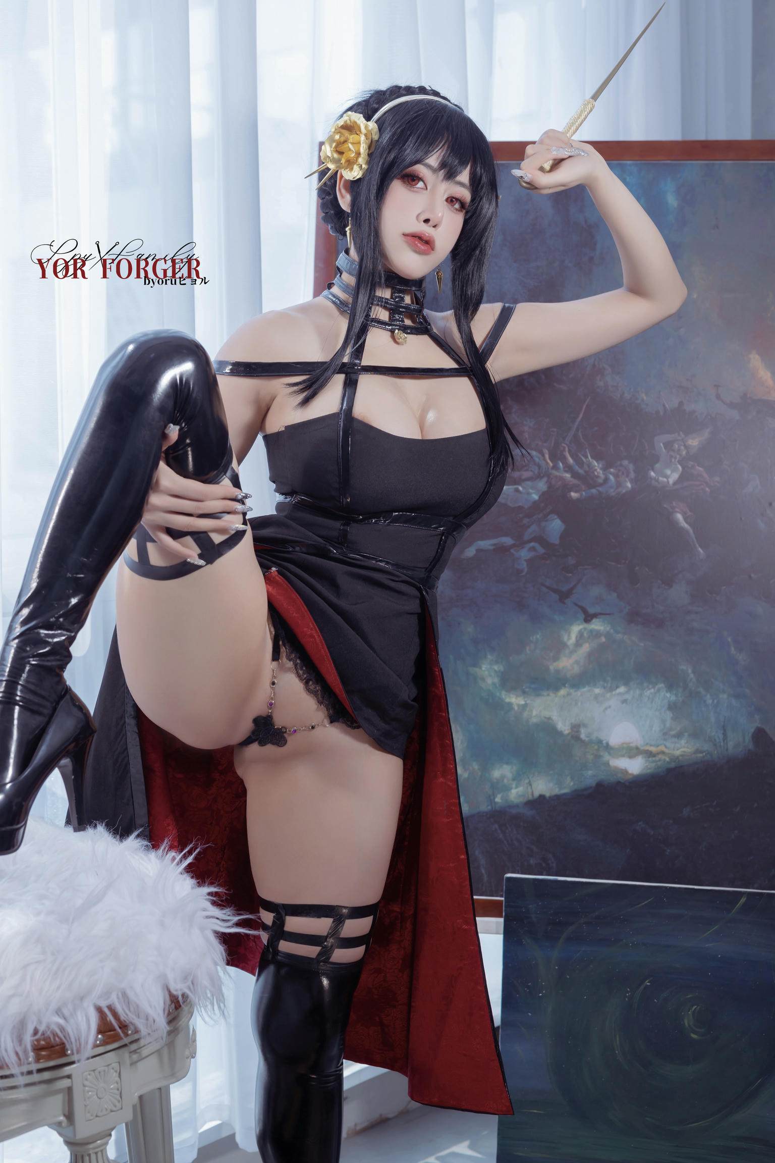 日本coser-Byoru NO.199 Yor Forger Set[48P-8V-581.3M]_第1集