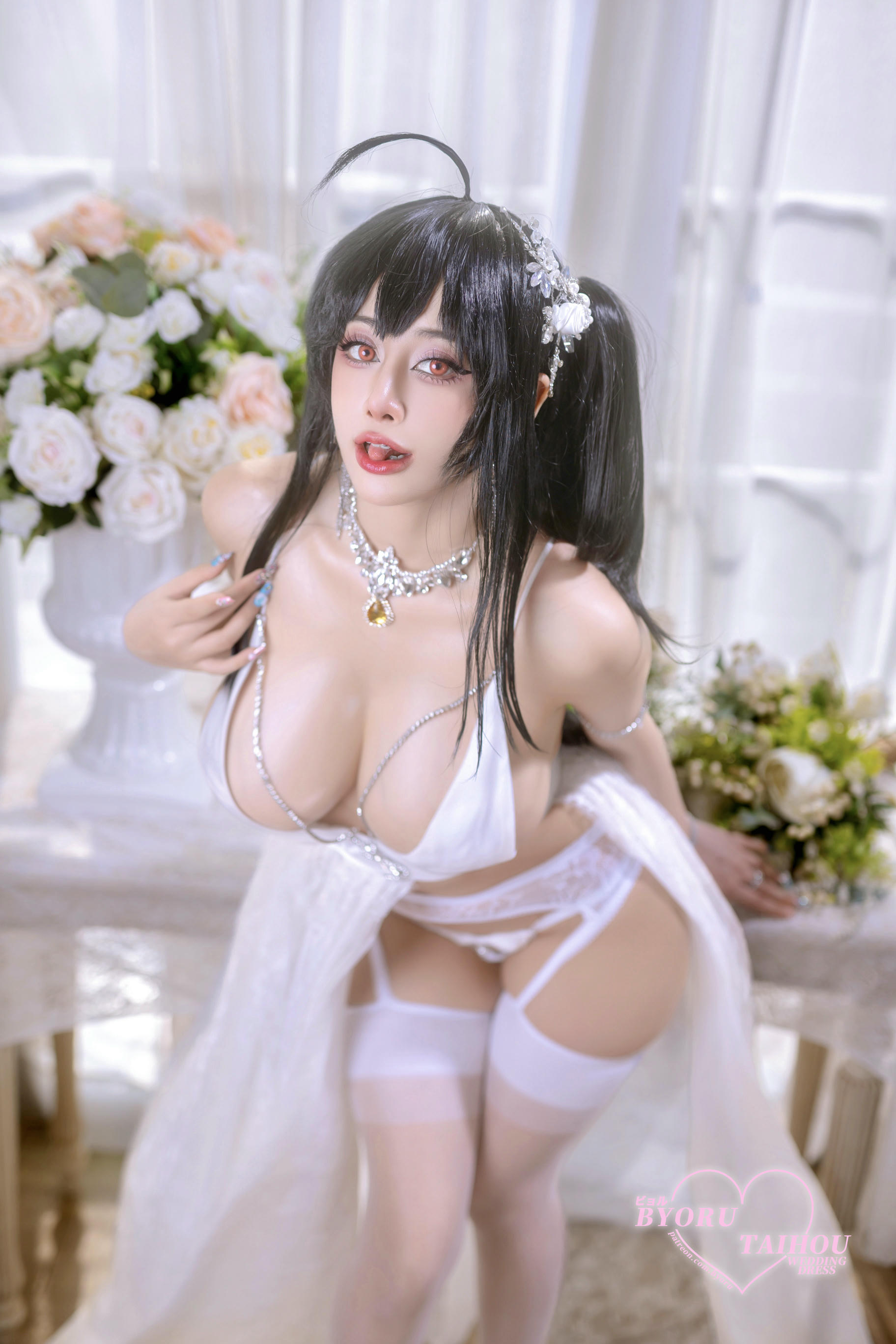 日本coser-Byoru NO.206 Taihou wedding dress [52P+8V／892MB]_第1集