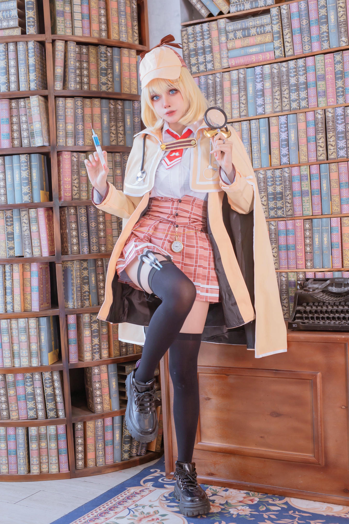 日本coser-Byoru NO.212 Amelia Watson Hololive [59P2V 572MB]_第1集