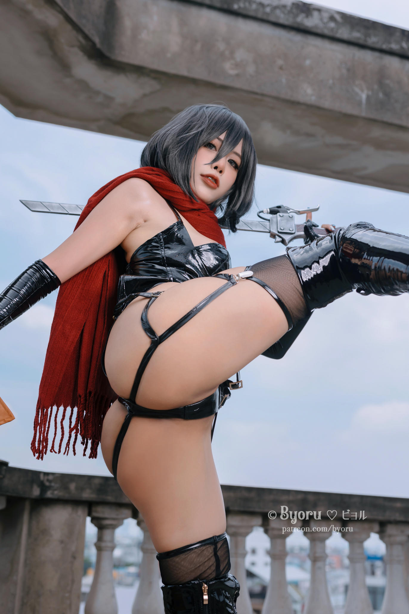 日本coser-Byoru NO.213 Mikasa Ackerman (Attack on Titan)  [40P+4V／910MB]_第2集