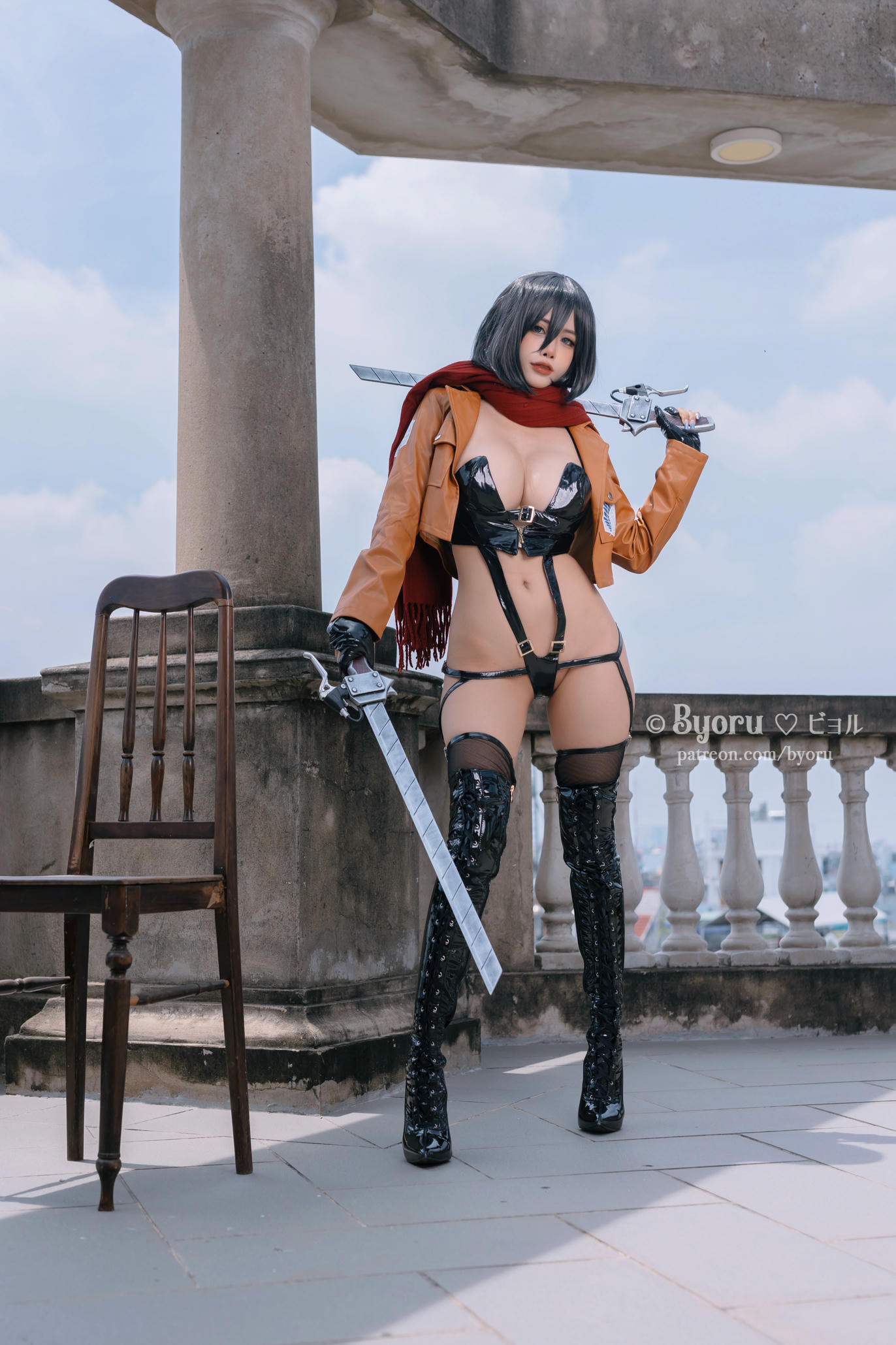 日本coser-Byoru NO.213 Mikasa Ackerman (Attack on Titan)  [40P+4V／910MB]_第2集