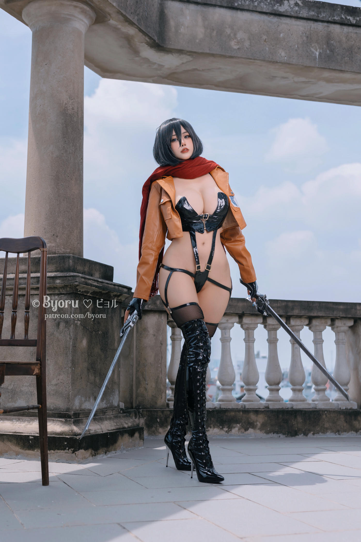 日本coser-Byoru NO.213 Mikasa Ackerman (Attack on Titan)  [40P+4V／910MB]_第2集