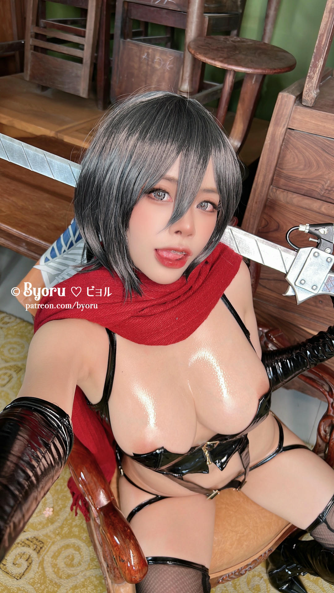 日本coser-Byoru NO.213 Mikasa Ackerman (Attack on Titan)  [40P+4V／910MB]_第1集
