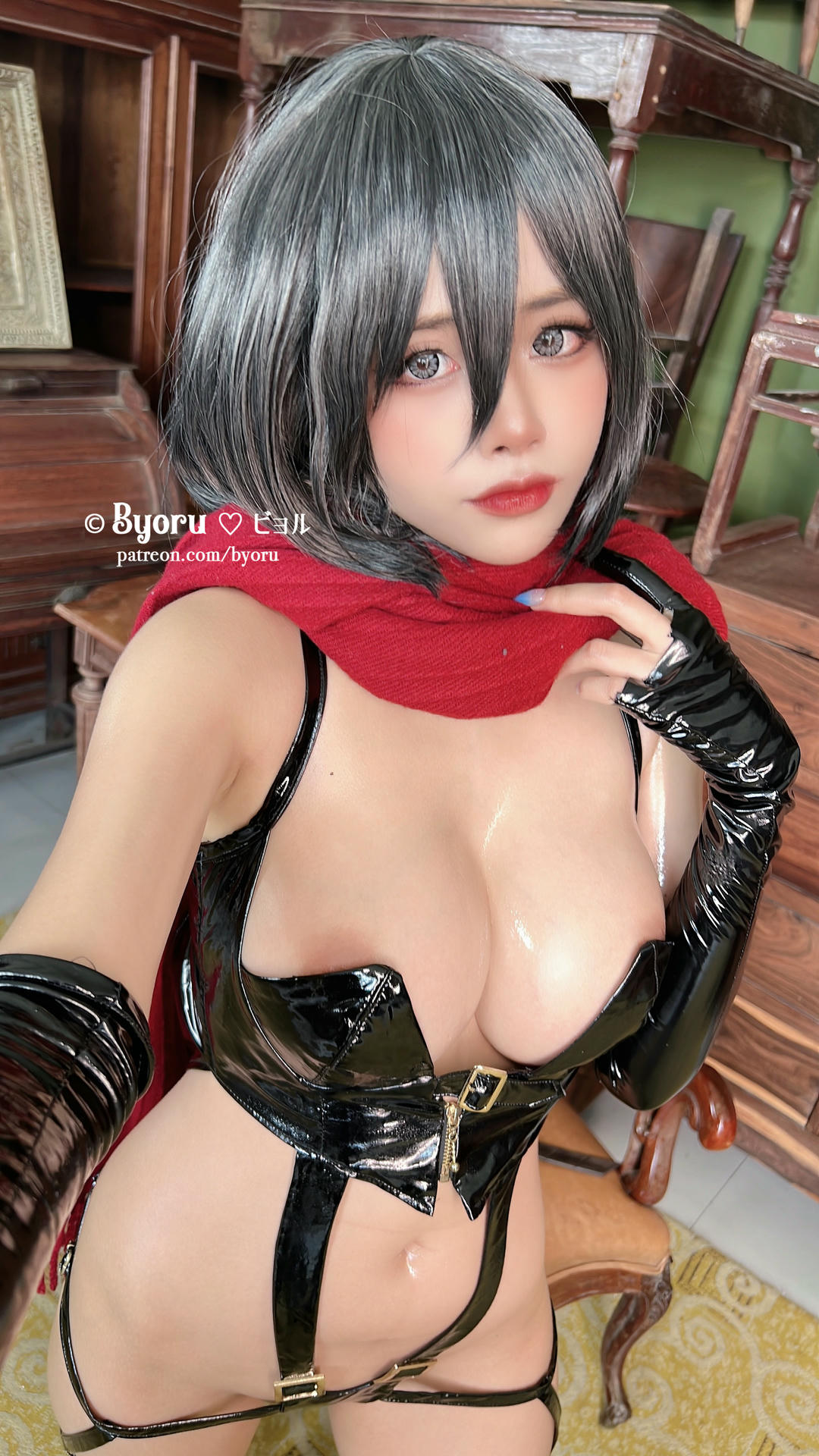 日本coser-Byoru NO.213 Mikasa Ackerman (Attack on Titan)  [40P+4V／910MB]_第1集