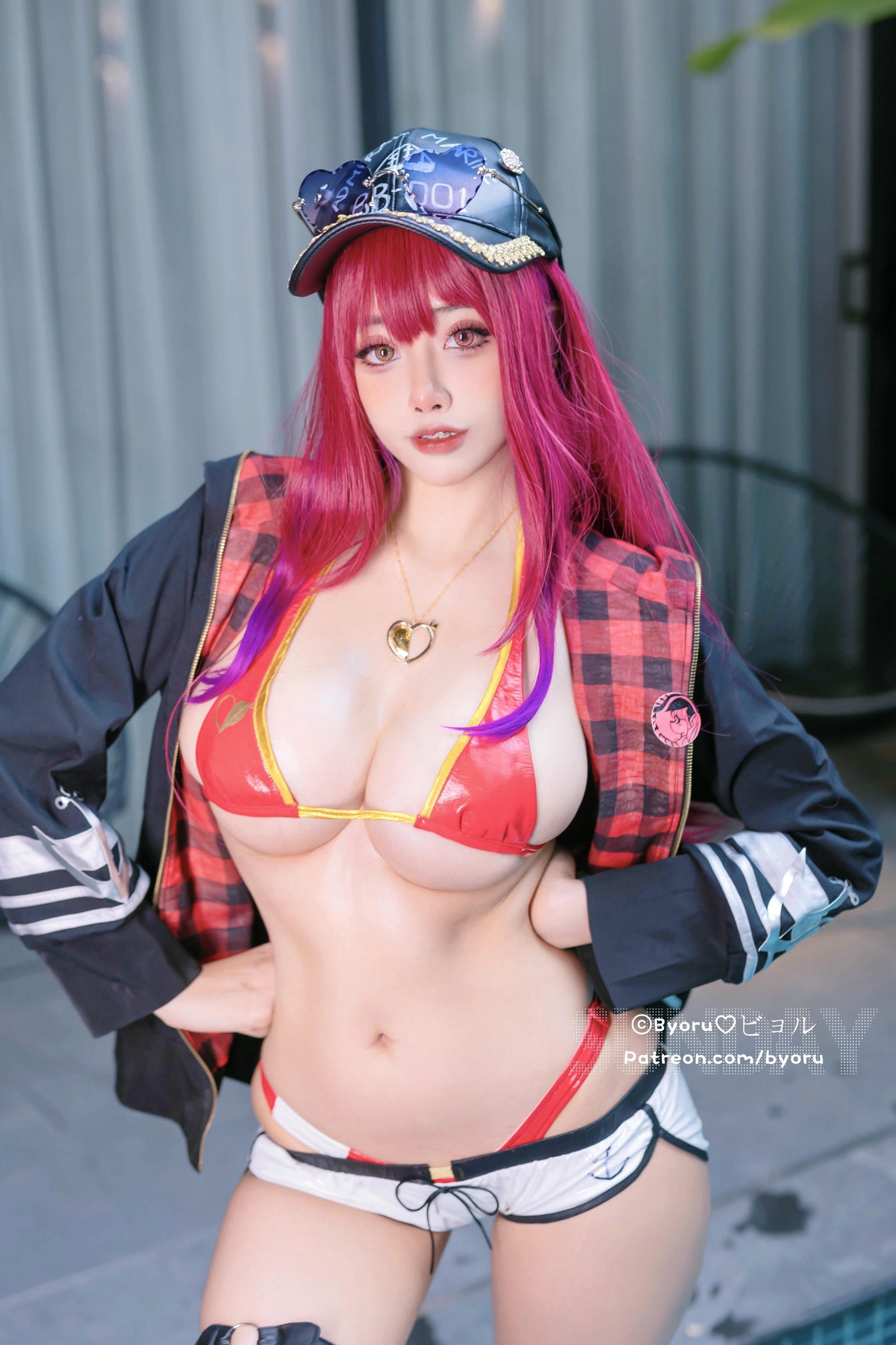 日本coser-Byoru NO.215 Houshou Marine Bikini Hololive [47P1V 254MB]_第2集