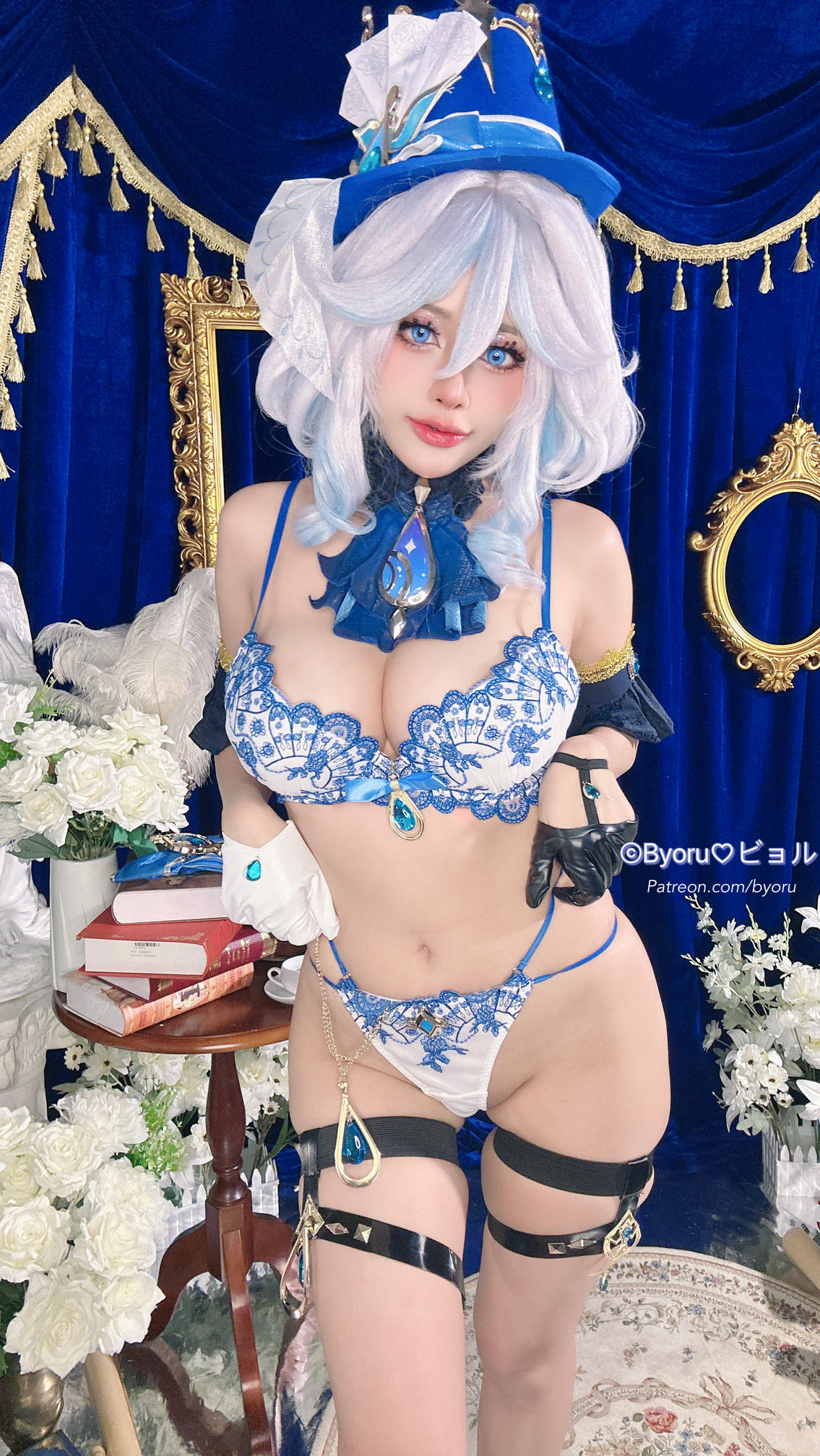 日本coser-Byoru NO.217 Furina & Honkai Star Rail [58P+8V／1.69GB]-Furina phoneset_第1集