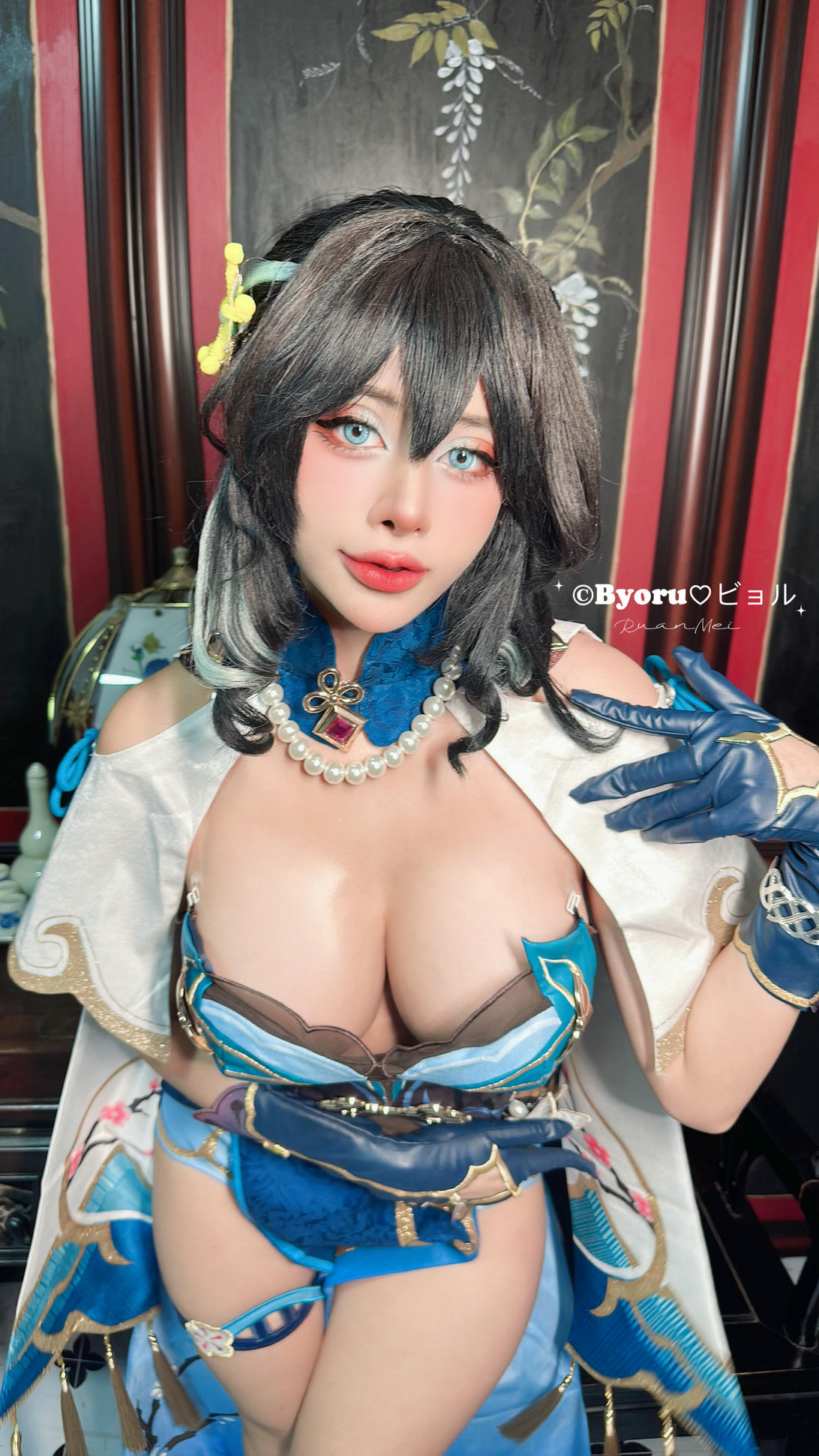 日本coser-Byoru NO.218 Ruan Mei & Honkai Star Rail [57P+13V／2.03GB]-Ruan Mei phoneset_第1集