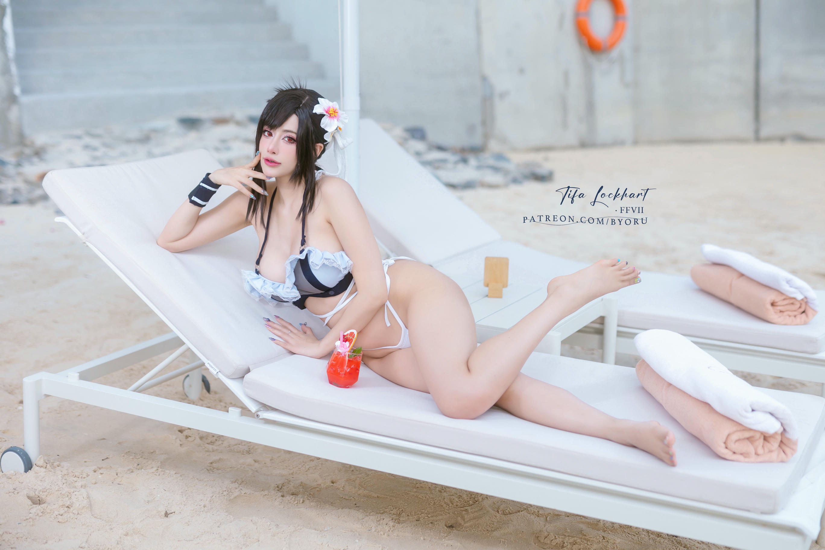 日本coser-Byoru NO.220 Tifa FF7r bikini [65P+15V／1.21GB]_第1集