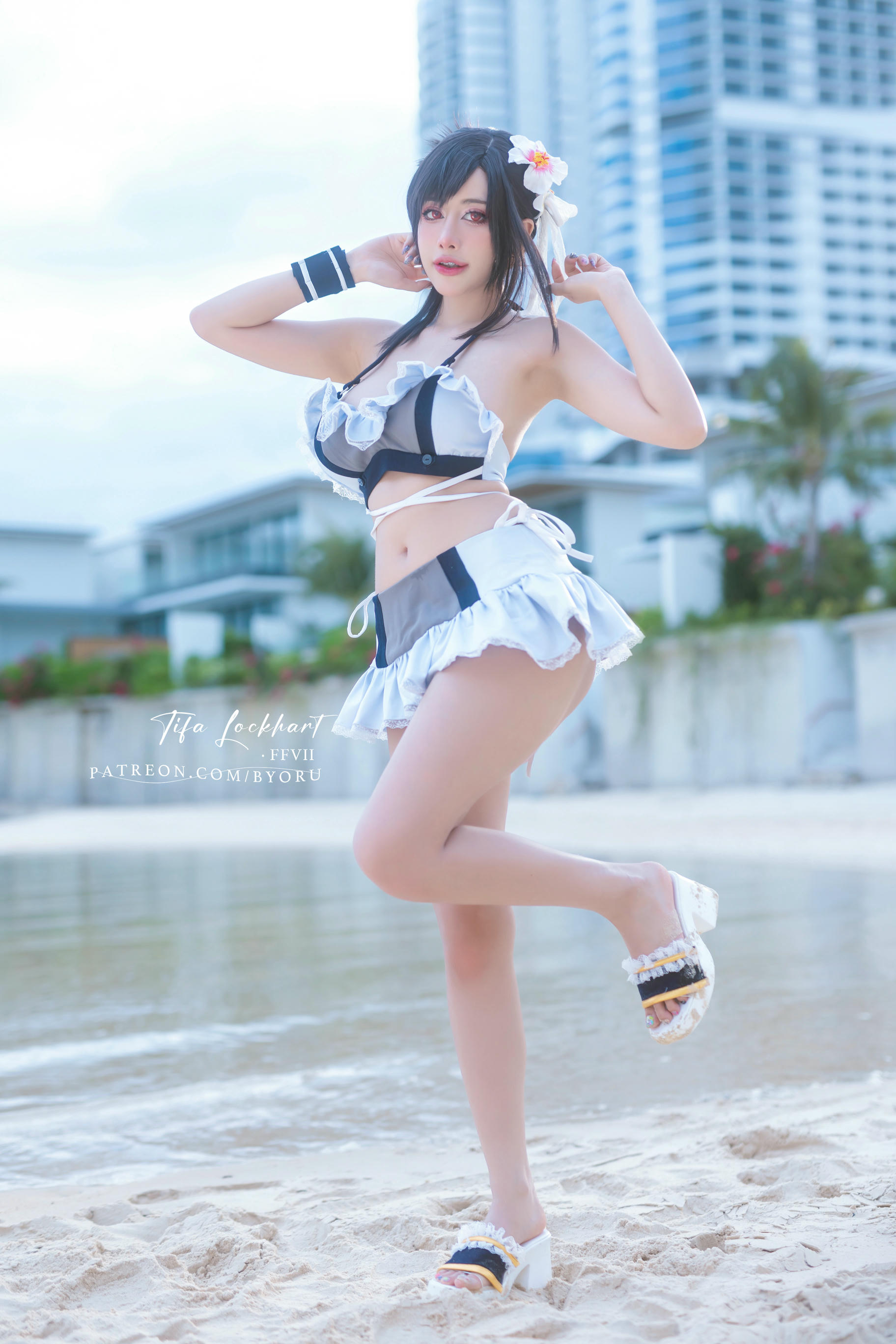 日本coser-Byoru NO.220 Tifa FF7r bikini [65P+15V／1.21GB]_第1集