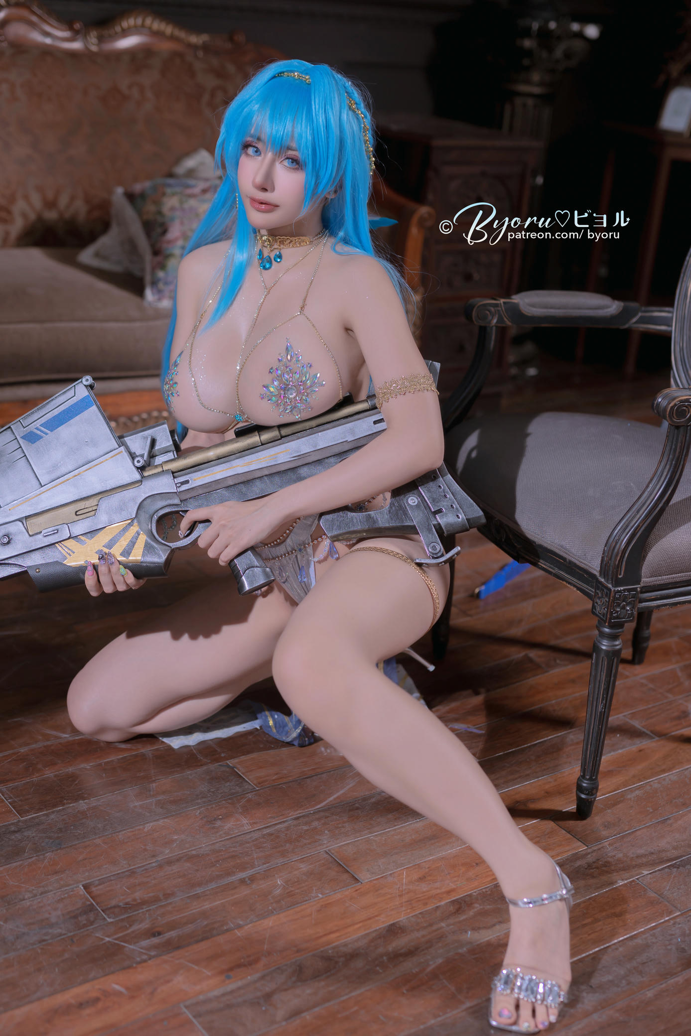 日本coser-Byoru NO.235 Helm Chanderlier ✧NIKKE✧ [63P8V-1.44GB]-HD_第2集