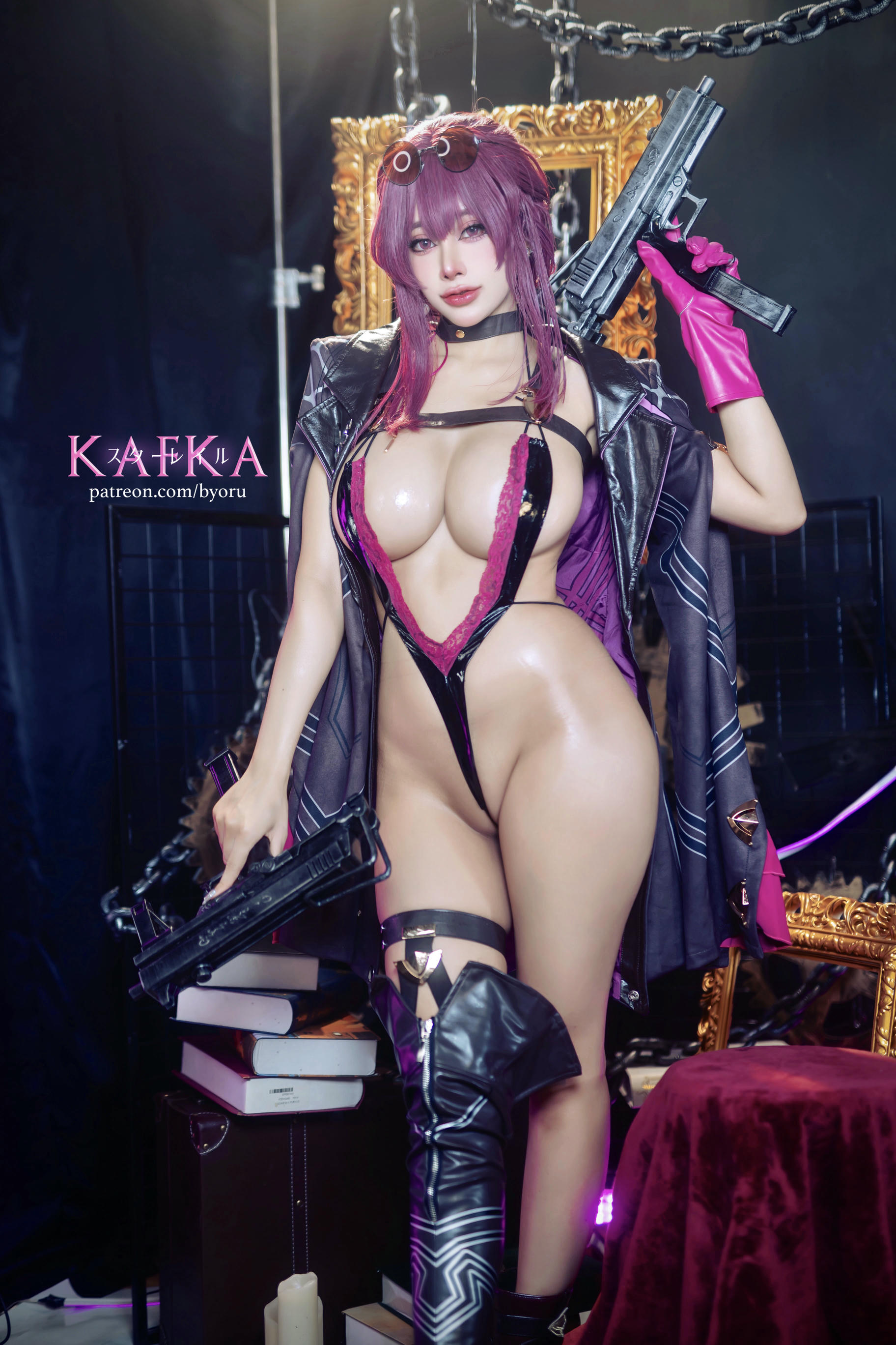 日本coser-Byoru NO.244 Kafka卡芙卡（星铁）[50P25V 1.7GB]_第1集