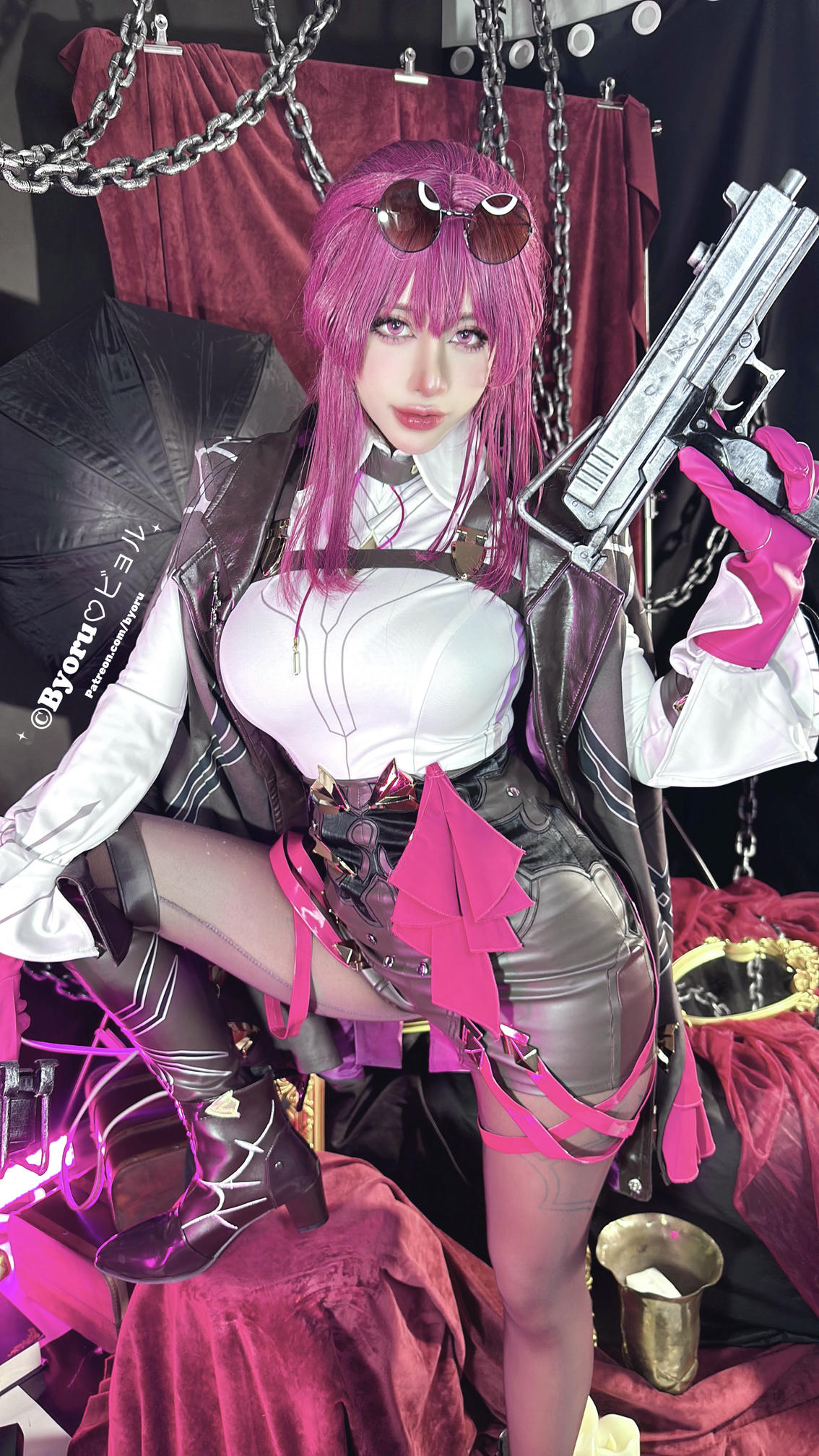 日本coser-Byoru NO.244 Kafka卡芙卡（星铁）[50P25V 1.7GB]_第2集