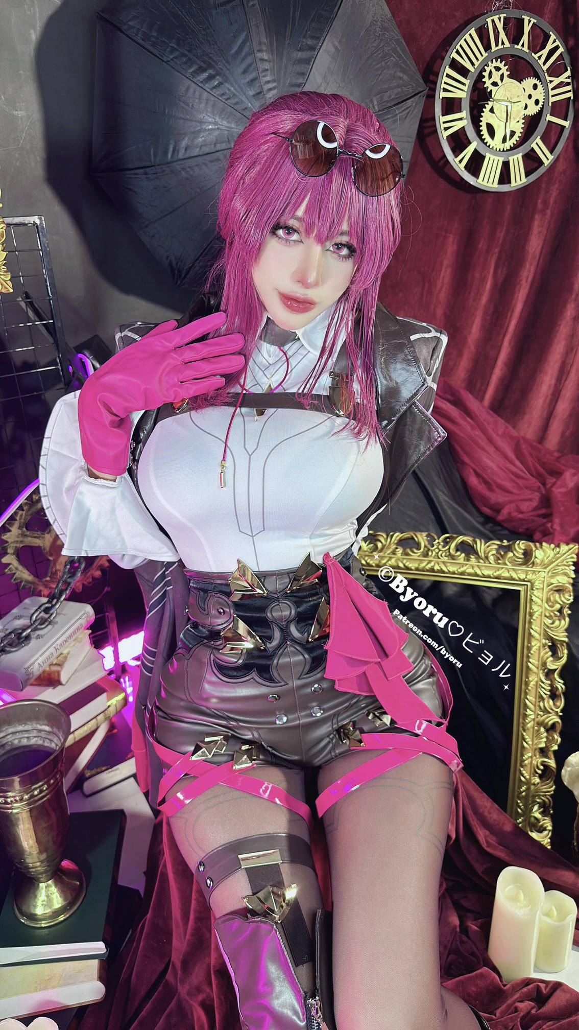 日本coser-Byoru NO.244 Kafka卡芙卡（星铁）[50P25V 1.7GB]_第2集