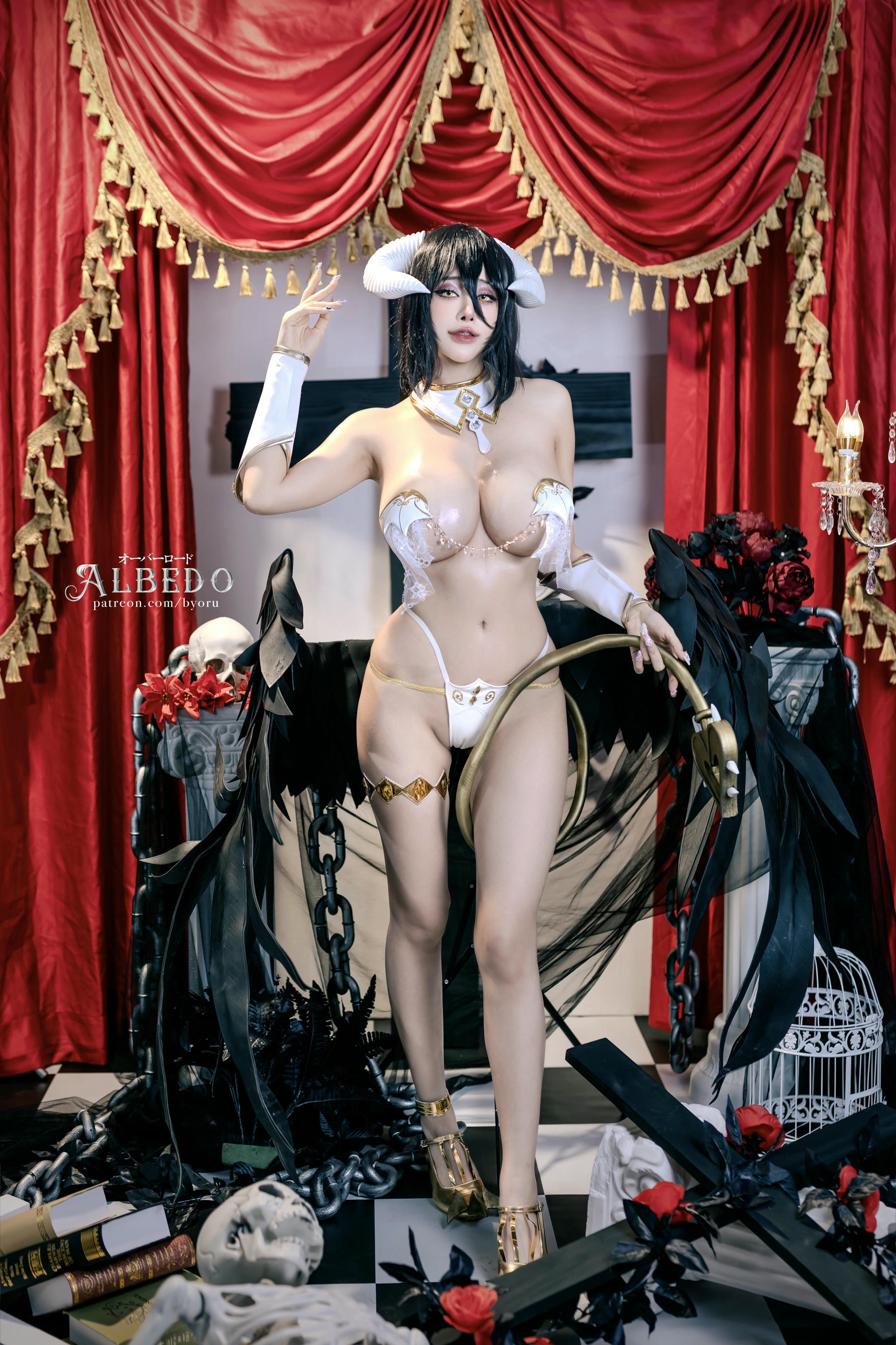 日本coser-Byoru NO.249 Albedo[47P-16V-1.76G]_第1集