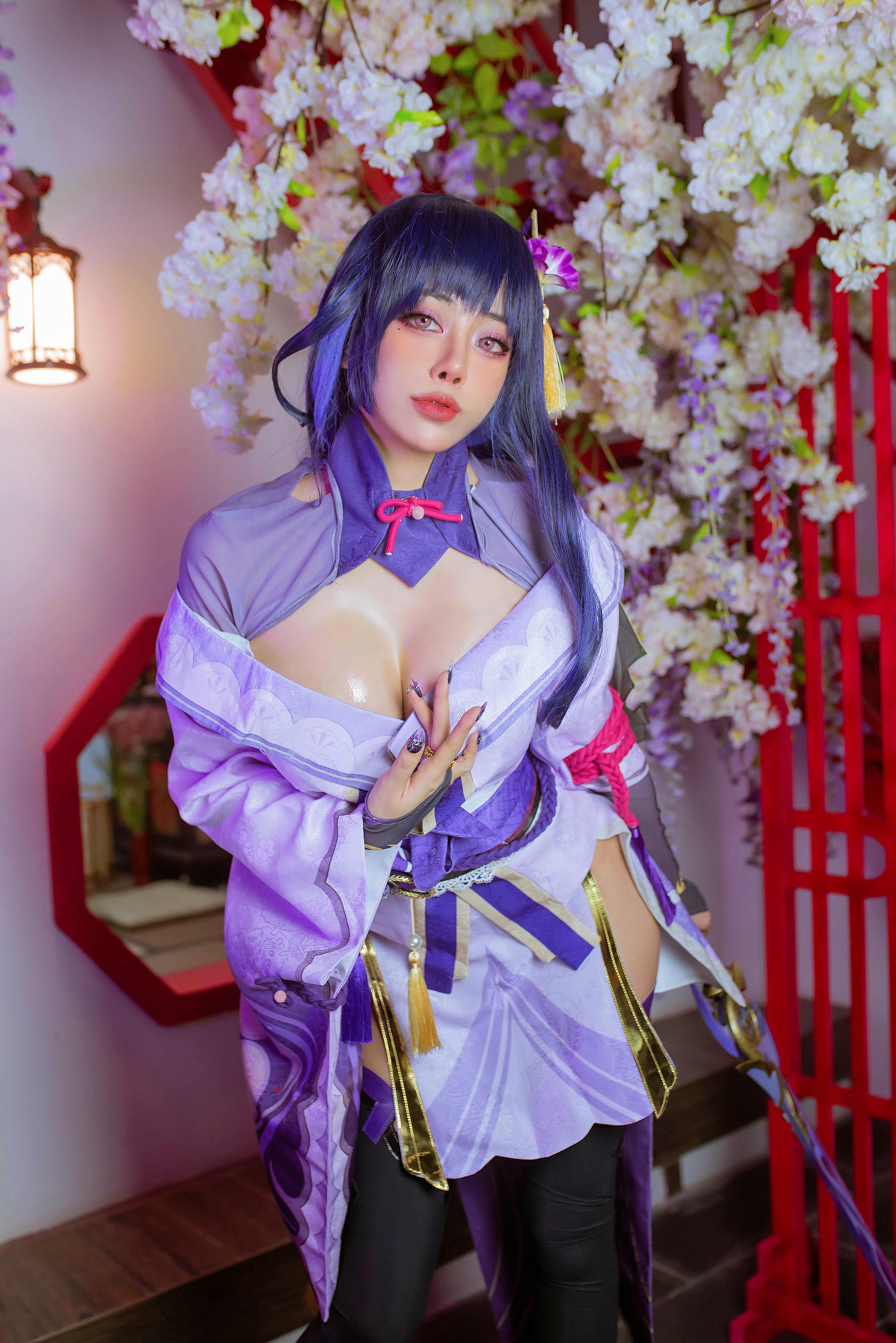 日本coser-Byoru NO.027 Raiden Shogun [49P 146MB]-Raiden HD_第1集