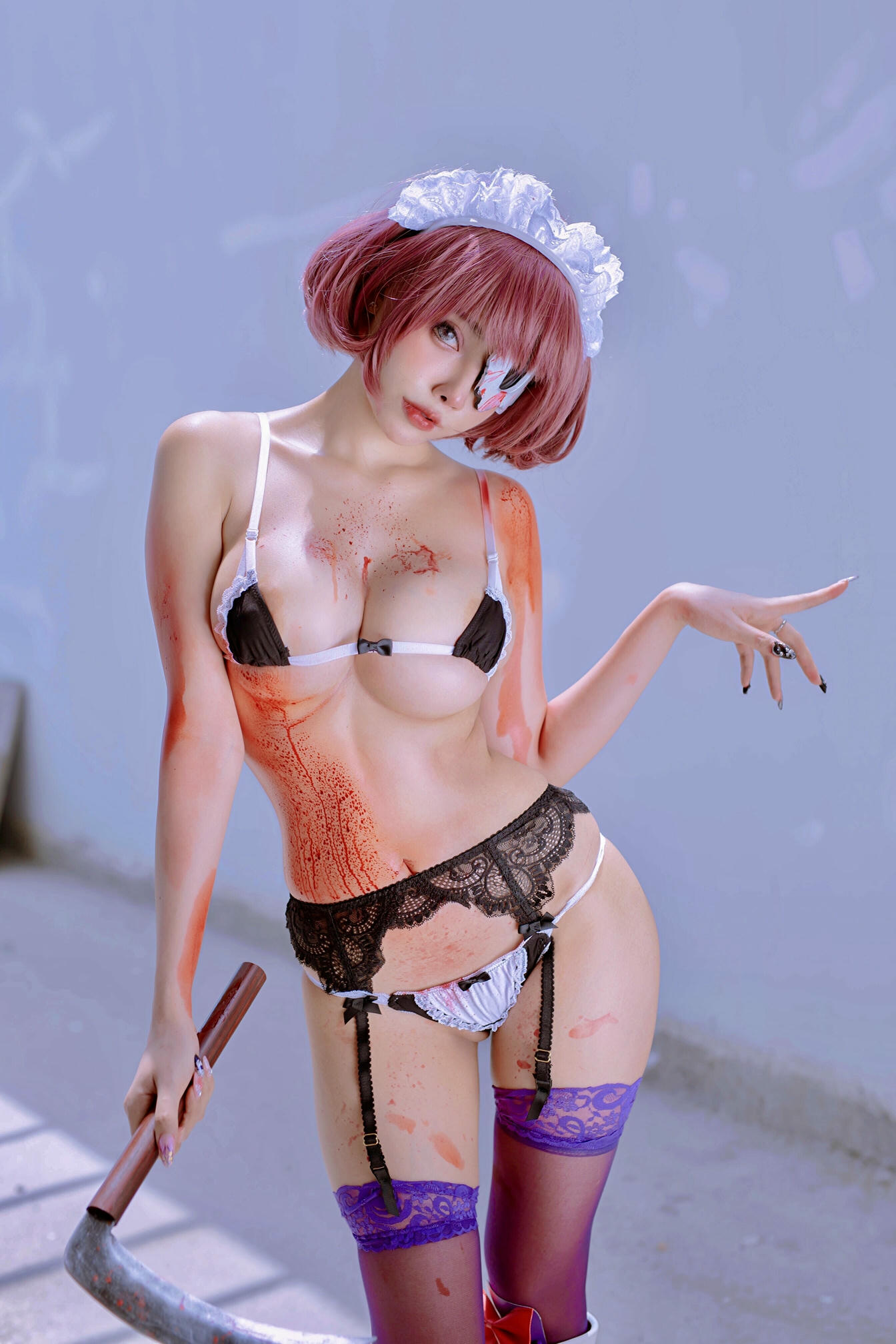 日本coser-Byoru NO.031 Maid Mask [50P-76MB]_第2集