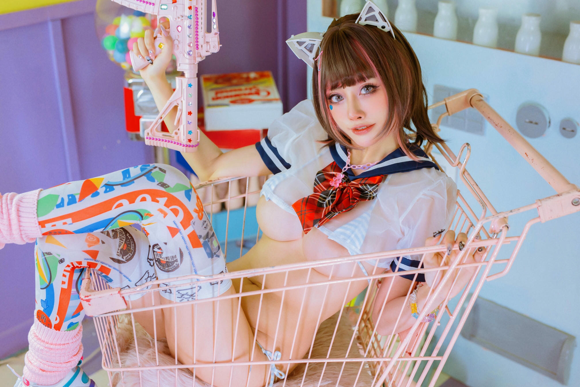 日本coser-Byoru NO.033 JK Neko [52P7V-1.43GB]_第1集