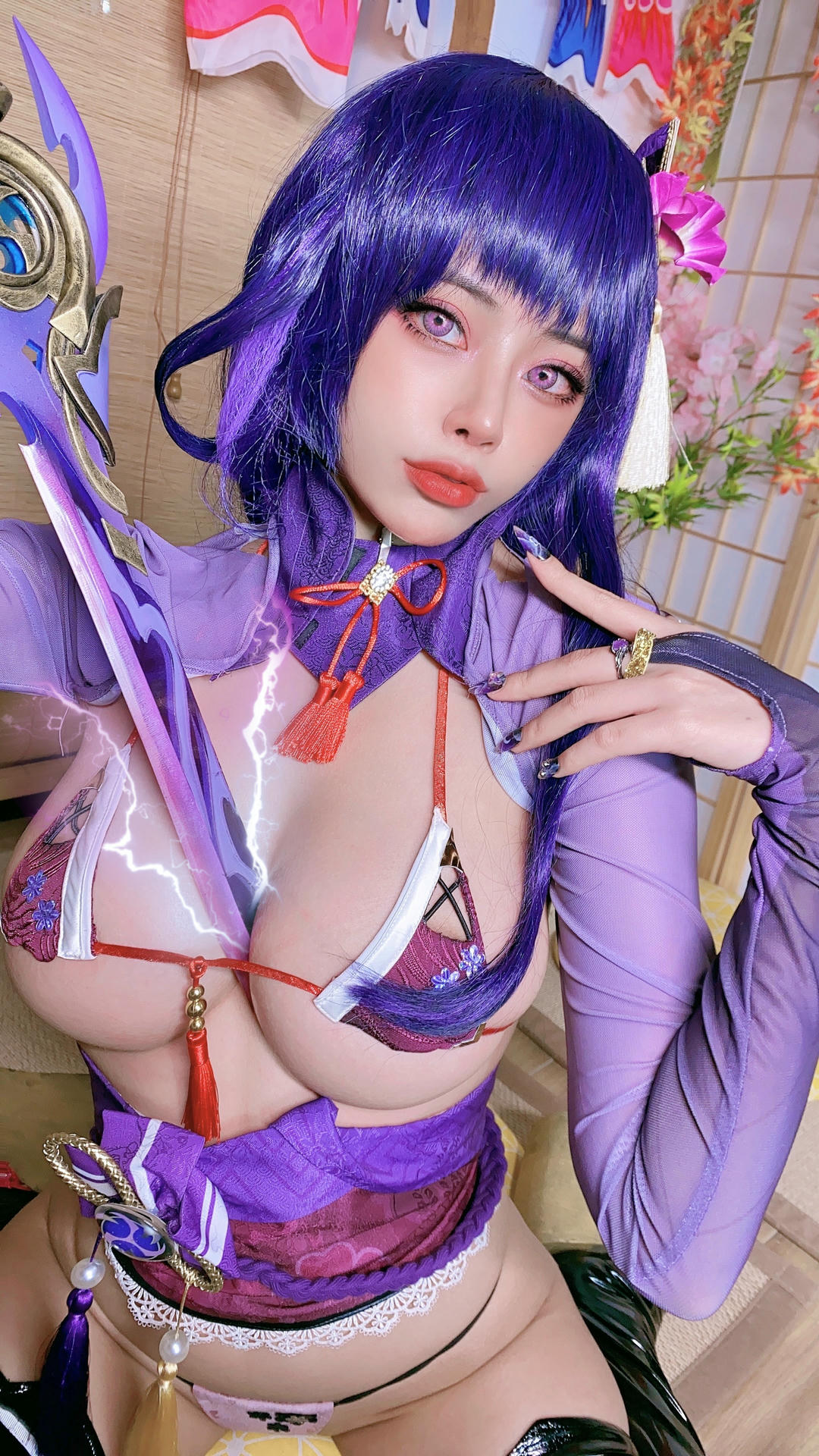 日本coser-Byoru NO.034 Raiden Shogun [72P4V-1.36GB]_第1集