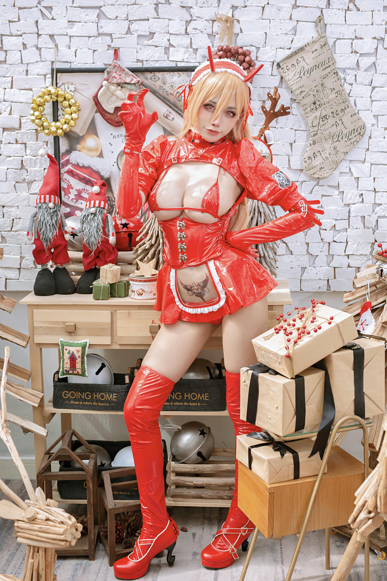 日本coser-Byoru NO.060 Powa Christmas [52P1V-817MB]_第2集