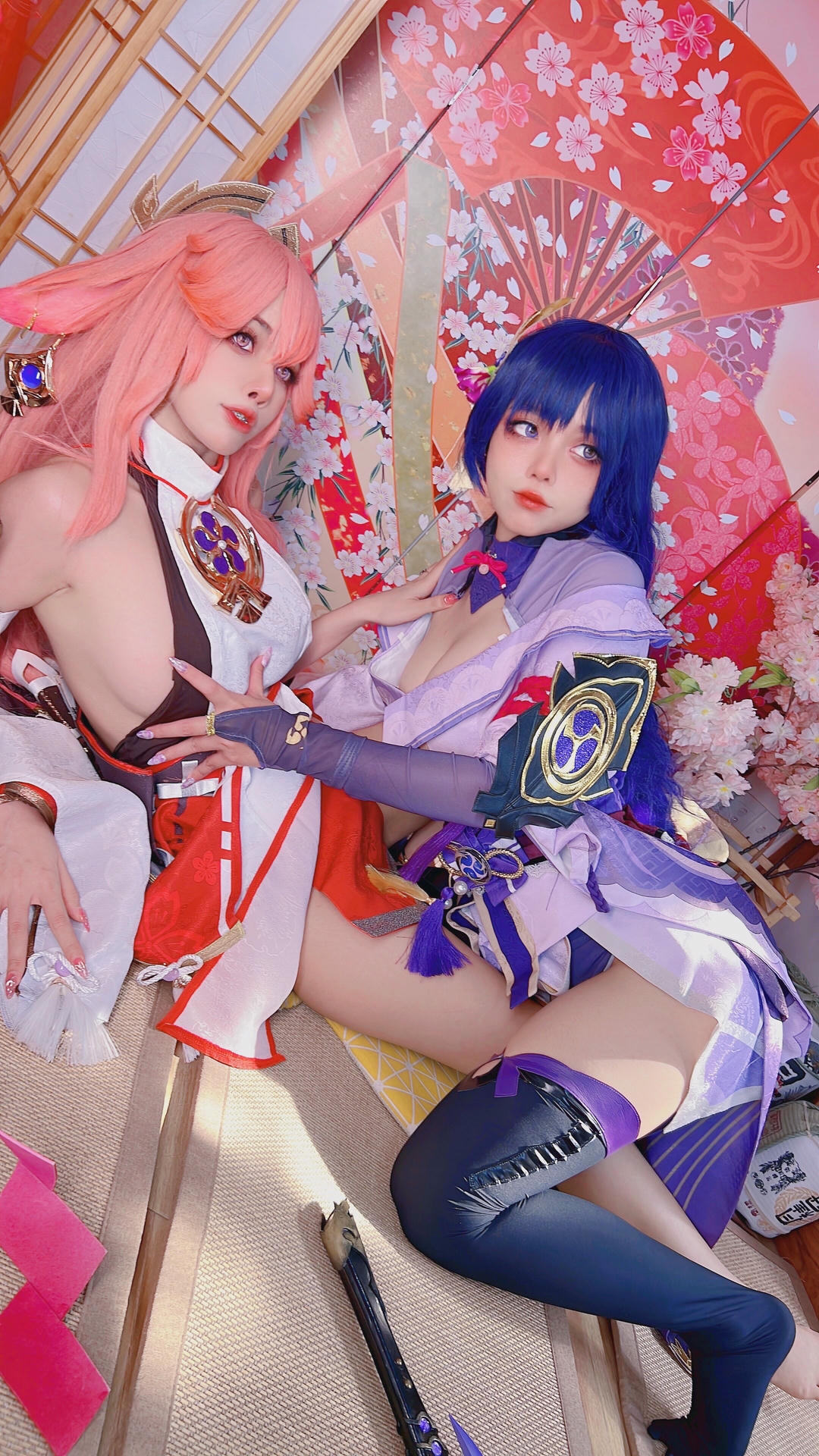 日本coser-Byoru NO.067 Yae Miko x Raiden Shogun [95P-242MB]_第1集