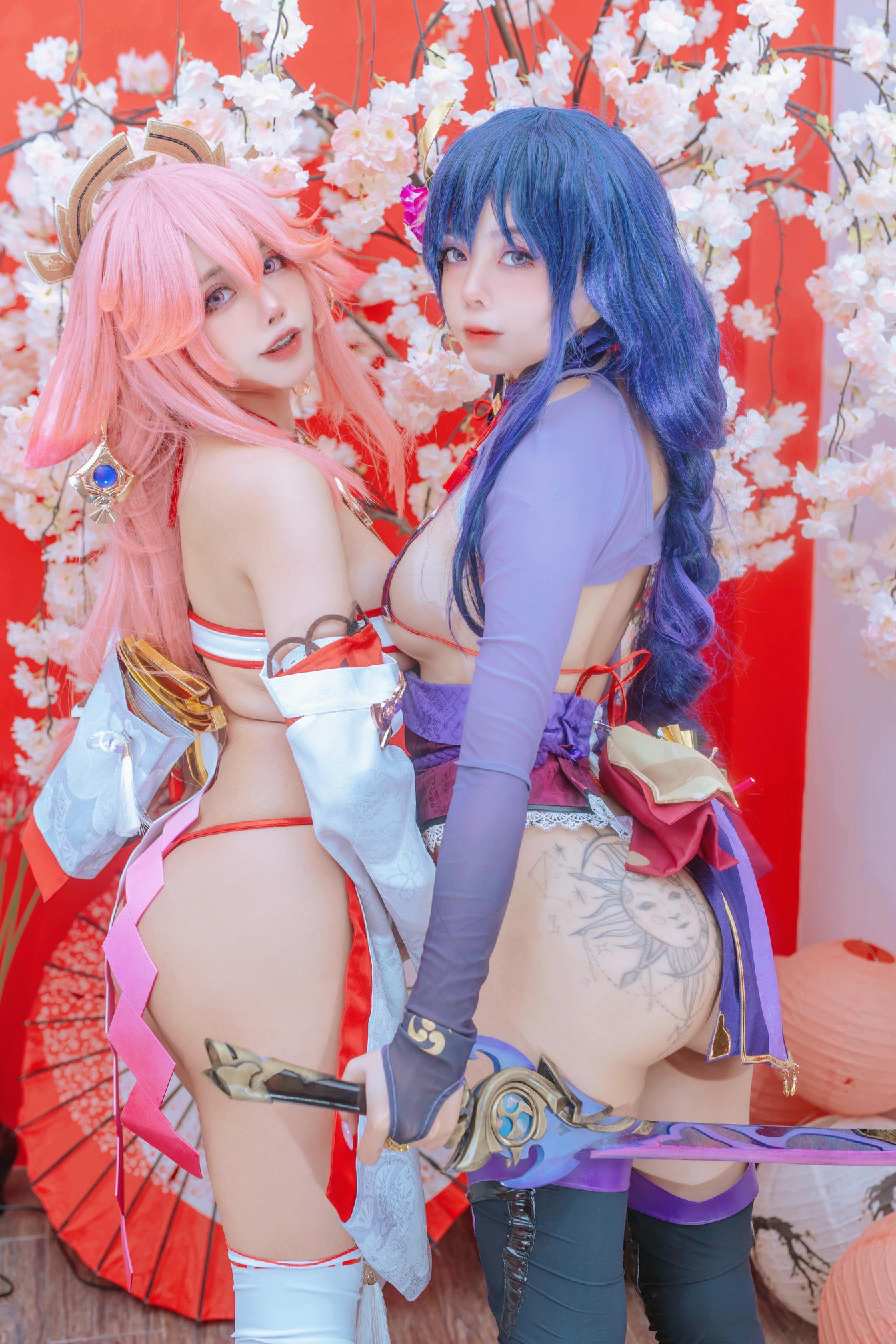 日本coser-Byoru NO.067 Yae Miko x Raiden Shogun [95P-242MB]_第3集