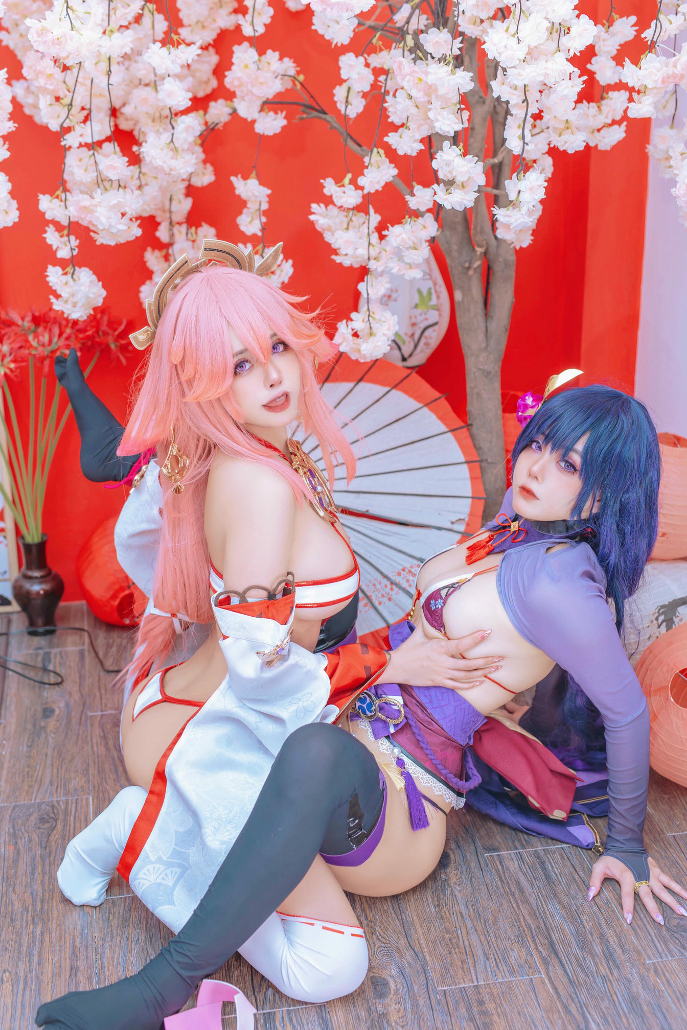 日本coser-Byoru NO.067 Yae Miko x Raiden Shogun [95P-242MB]_第3集