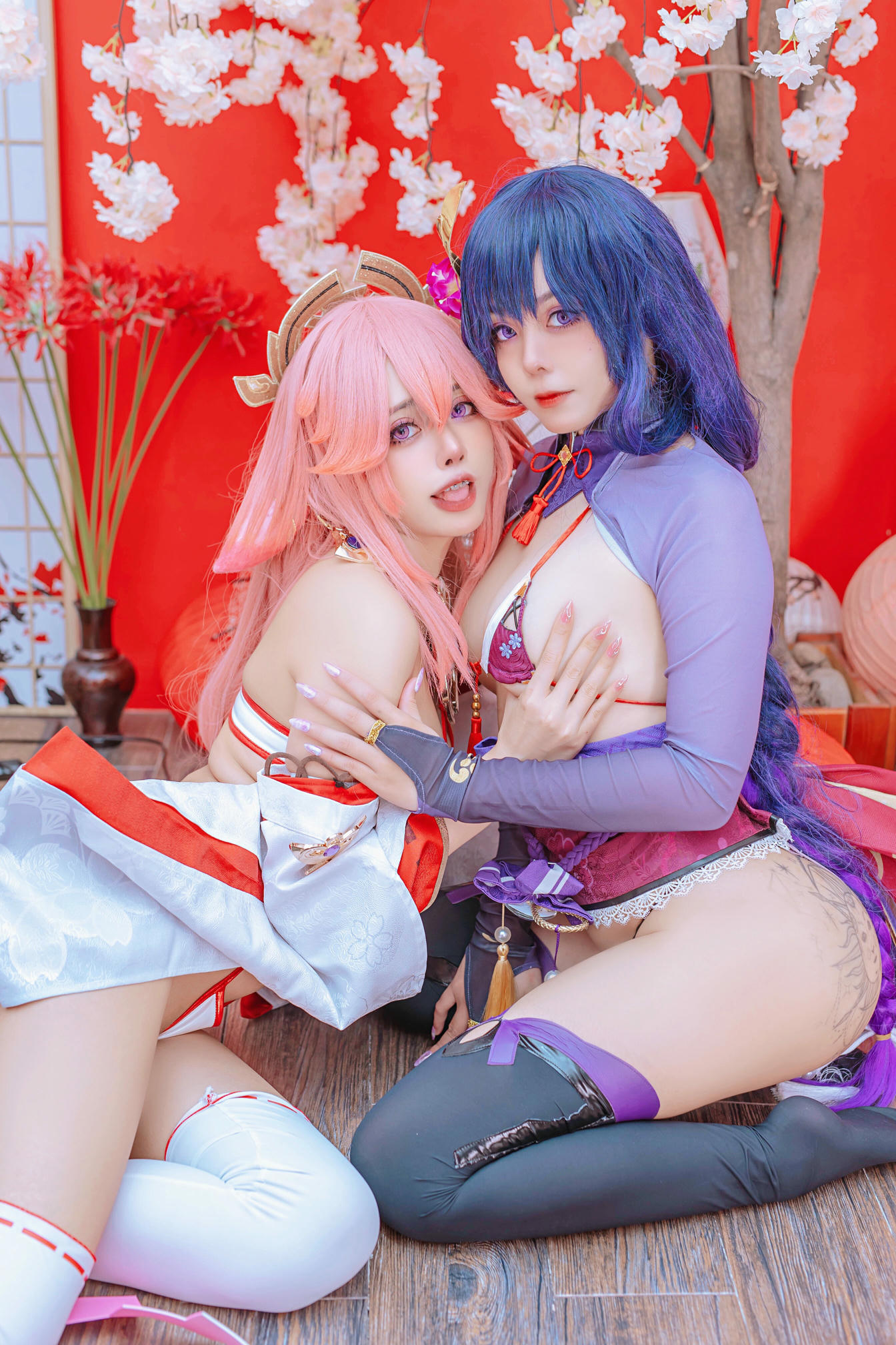 日本coser-Byoru NO.067 Yae Miko x Raiden Shogun [95P-242MB]_第3集