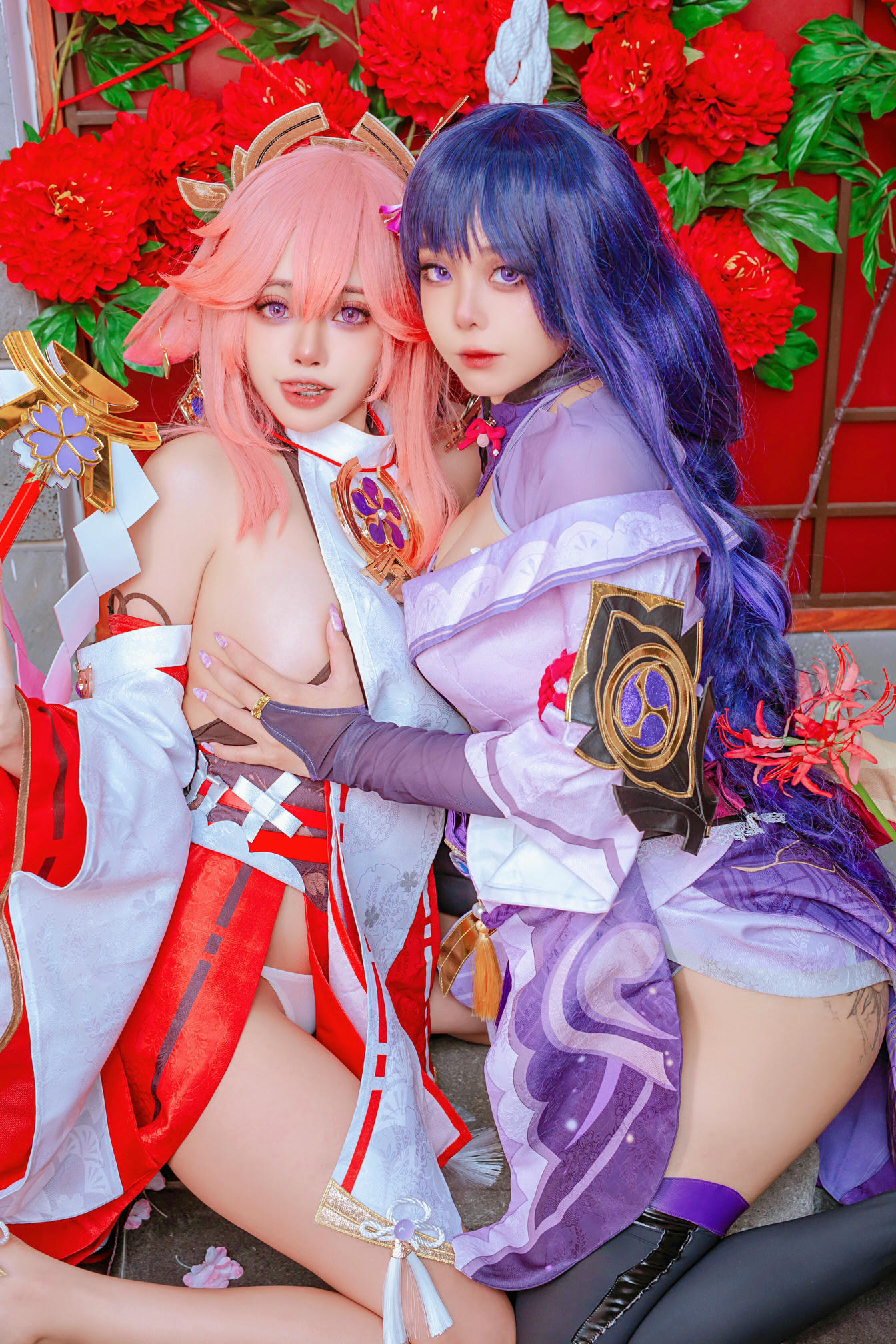 日本coser-Byoru NO.067 Yae Miko x Raiden Shogun [95P-242MB]_第4集