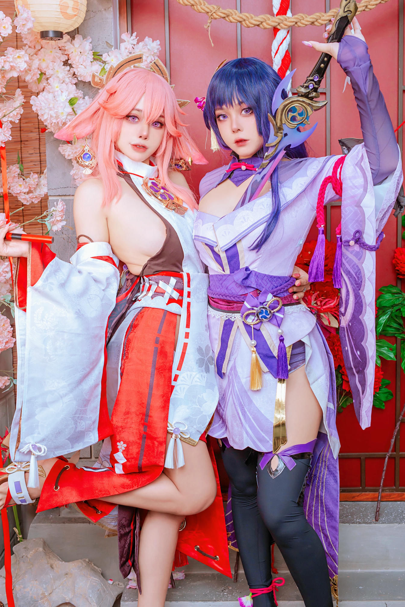 日本coser-Byoru NO.067 Yae Miko x Raiden Shogun [95P-242MB]_第4集