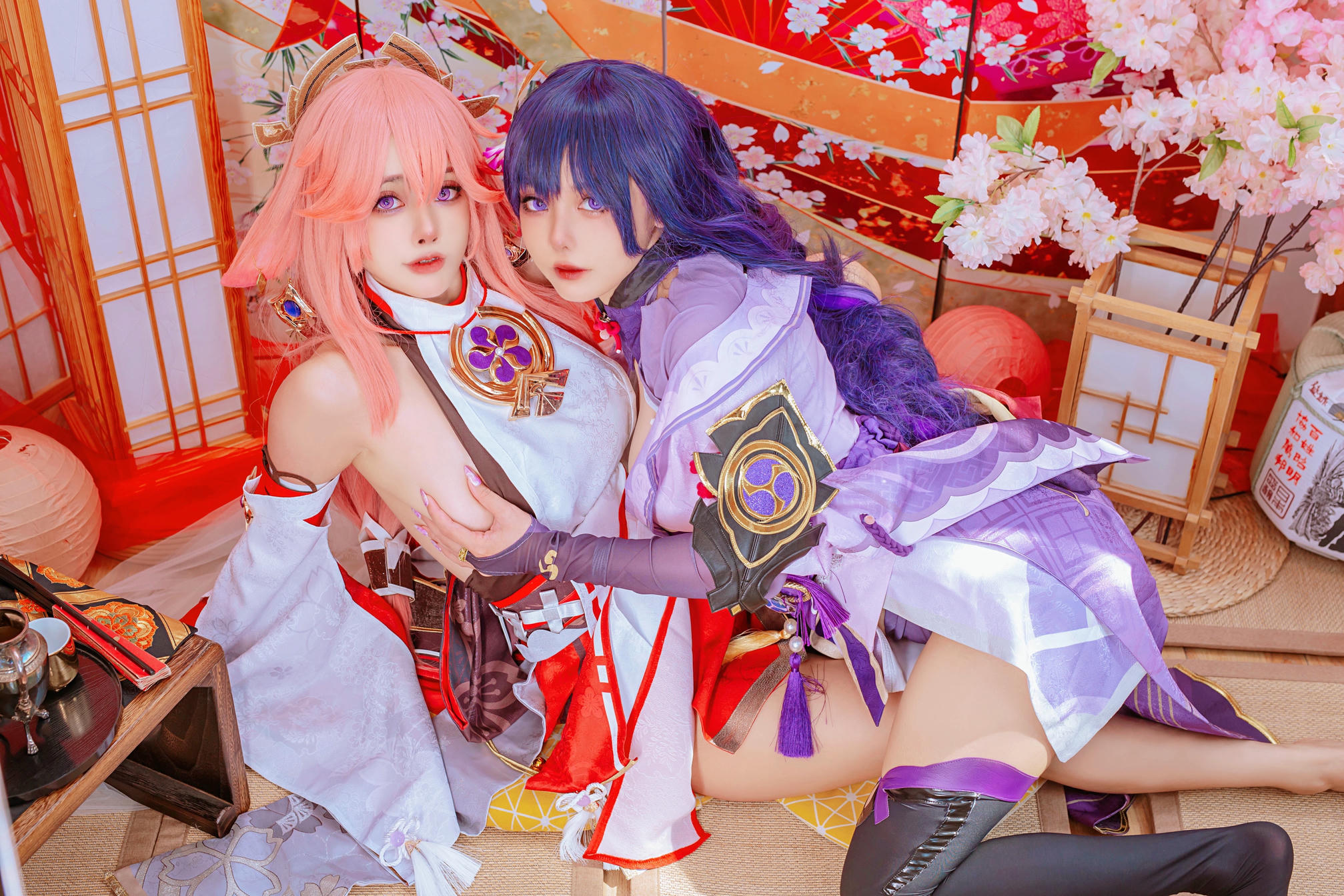 日本coser-Byoru NO.067 Yae Miko x Raiden Shogun [95P-242MB]_第5集