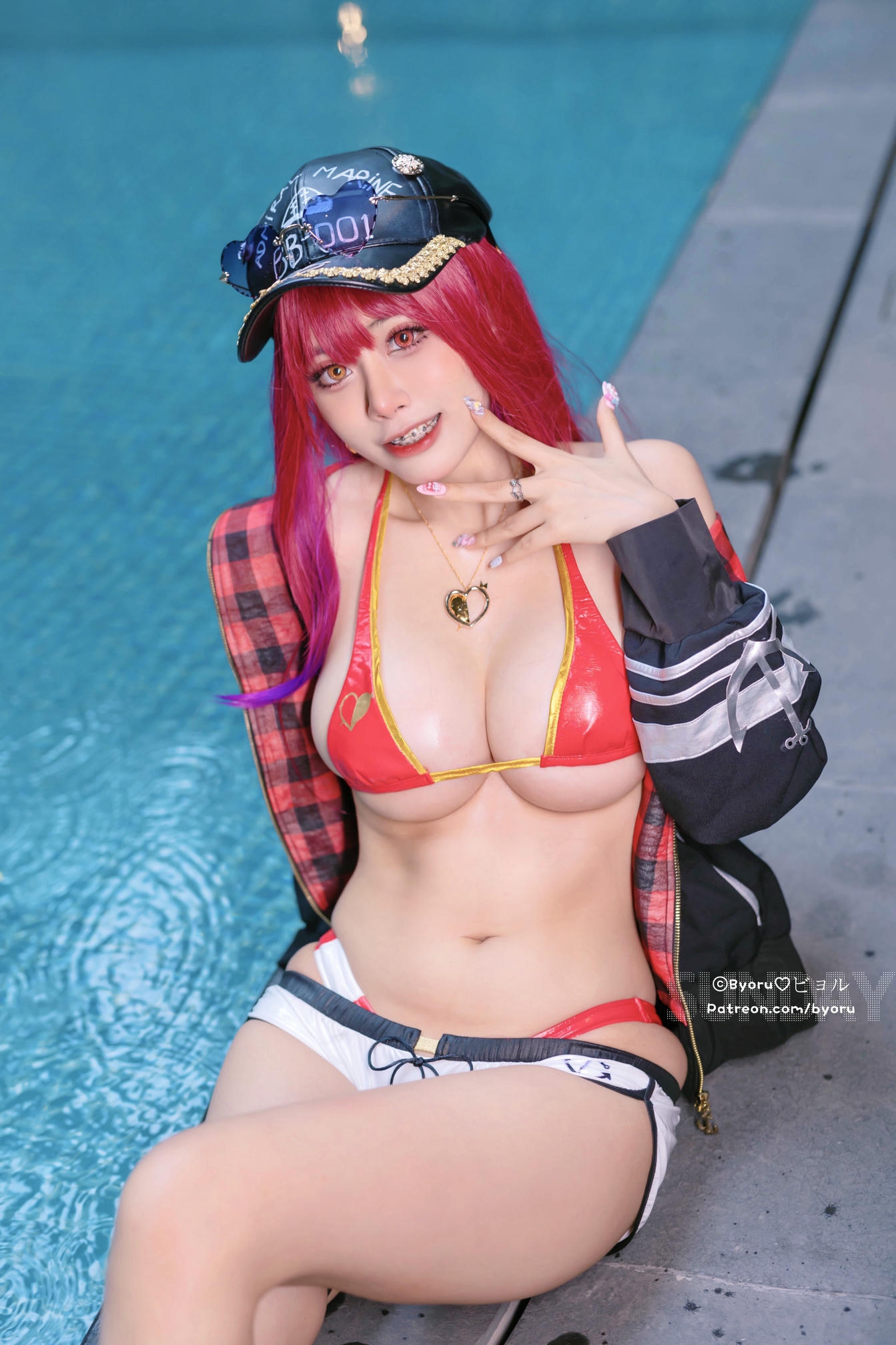 日本coser-Byoru NO.082 Houshou Marine Hololive Summer [28P-55MB]_第1集