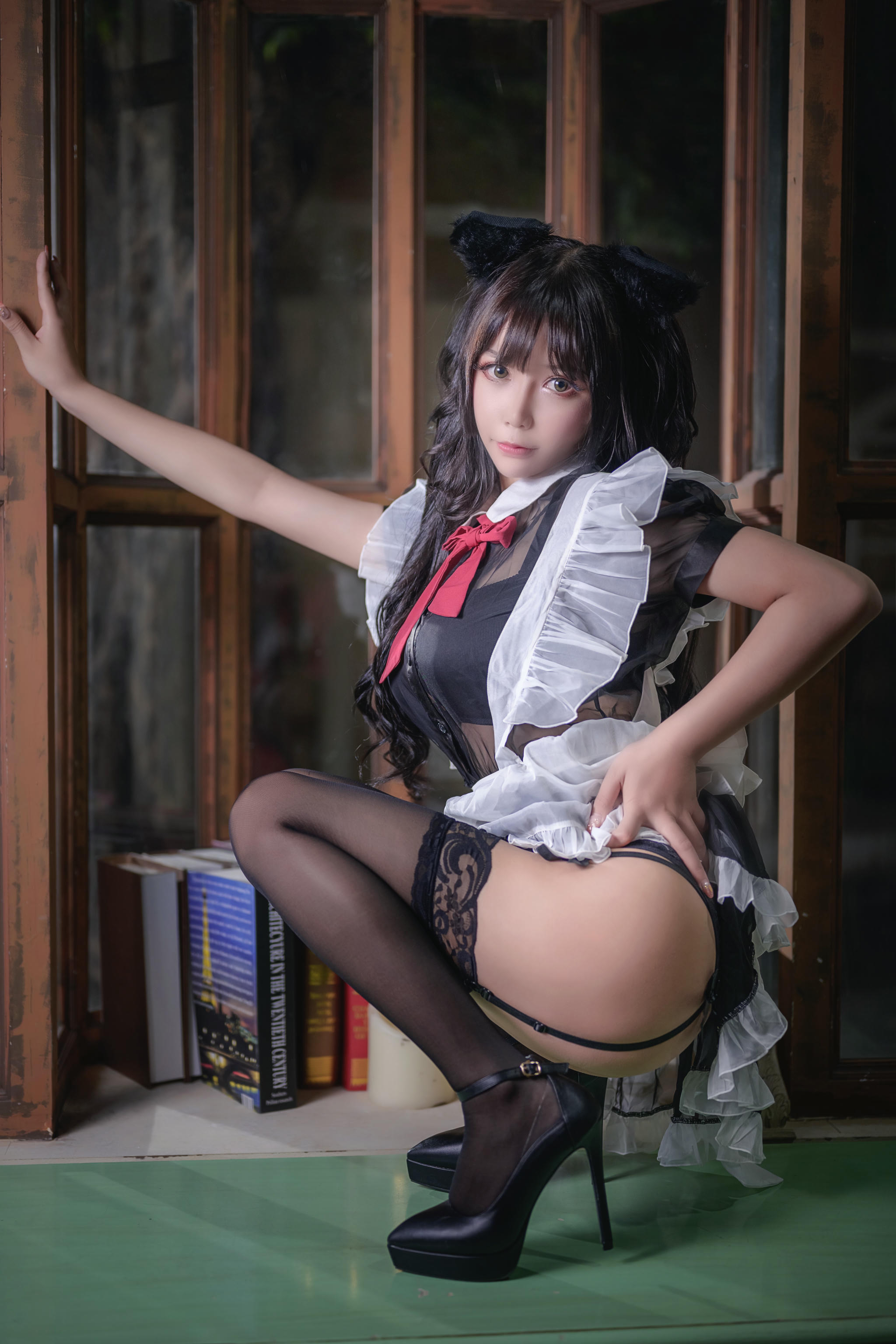 抱走莫子aa NO.026 黑絲貓咪小女仆 [44P-552MB]_第1集