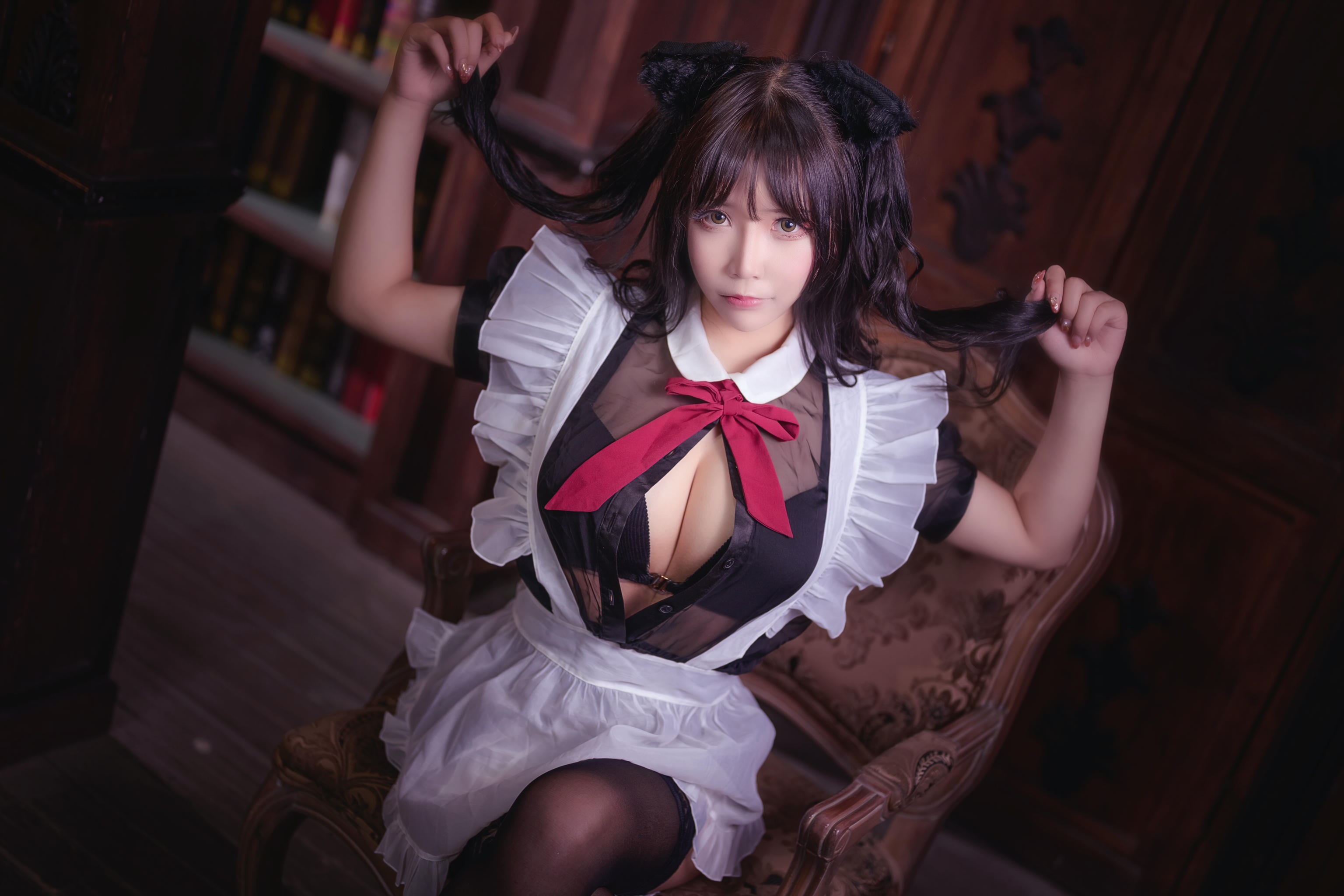 抱走莫子aa NO.026 黑絲貓咪小女仆 [44P-552MB]_第1集