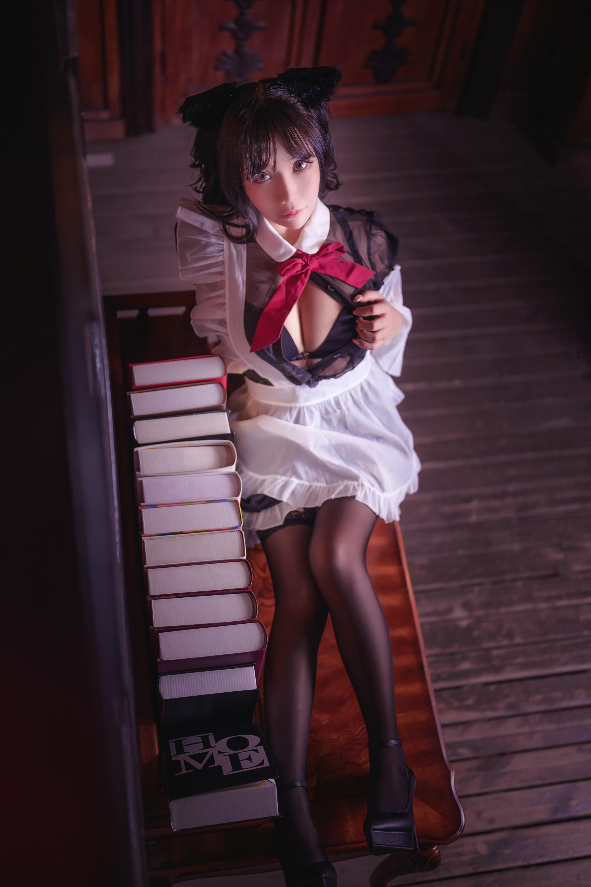 抱走莫子aa NO.026 黑絲貓咪小女仆 [44P-552MB]_第1集