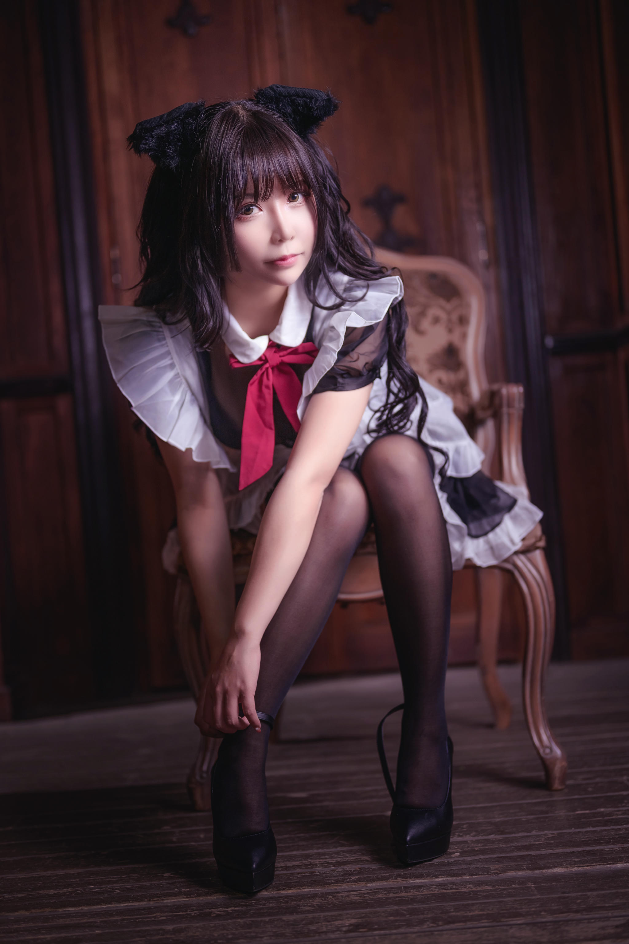 抱走莫子aa NO.026 黑絲貓咪小女仆 [44P-552MB]_第1集