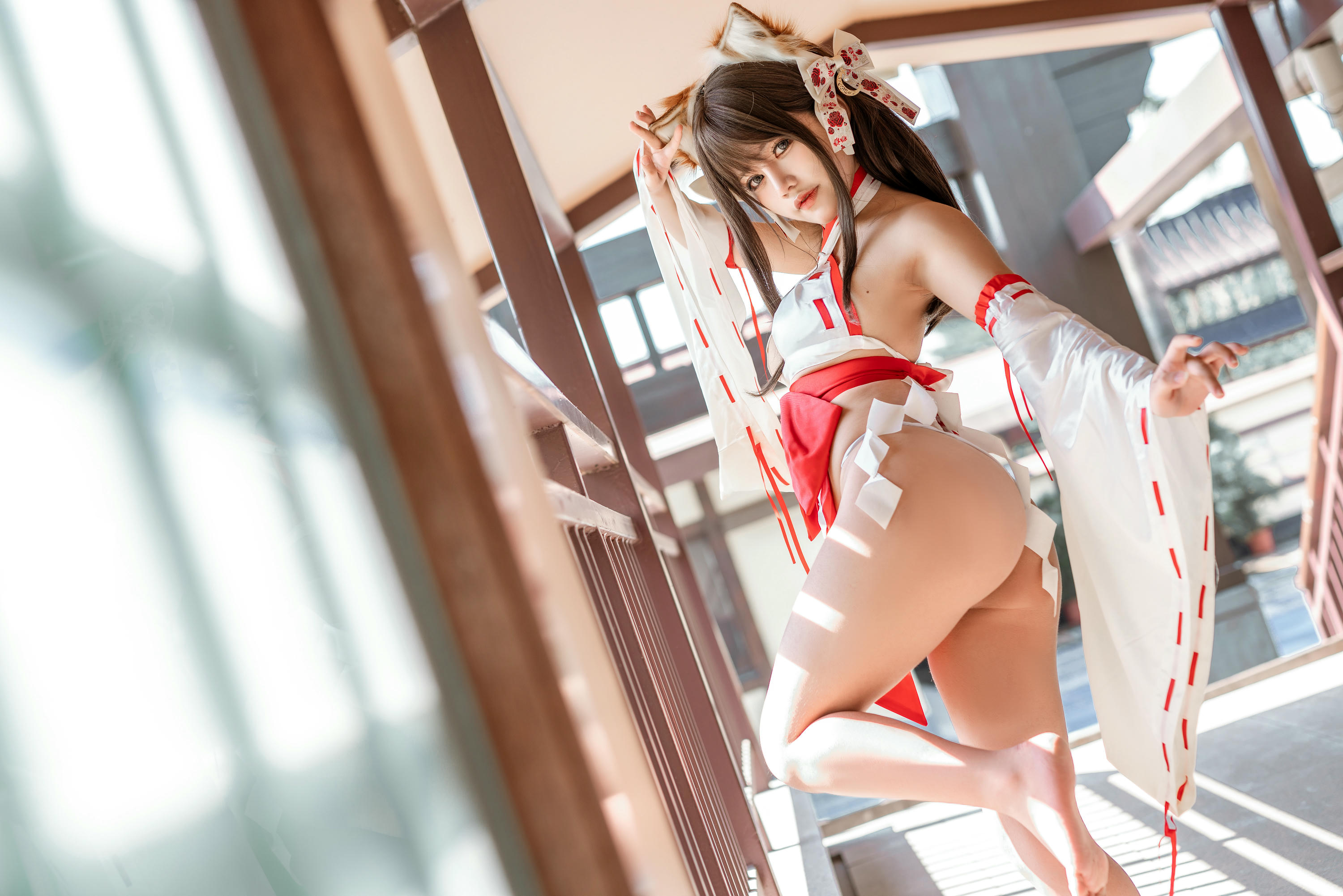 蠢沫沫 NO.105 &一笑芳香沁 双人狐 [50P-532MB]_第2集