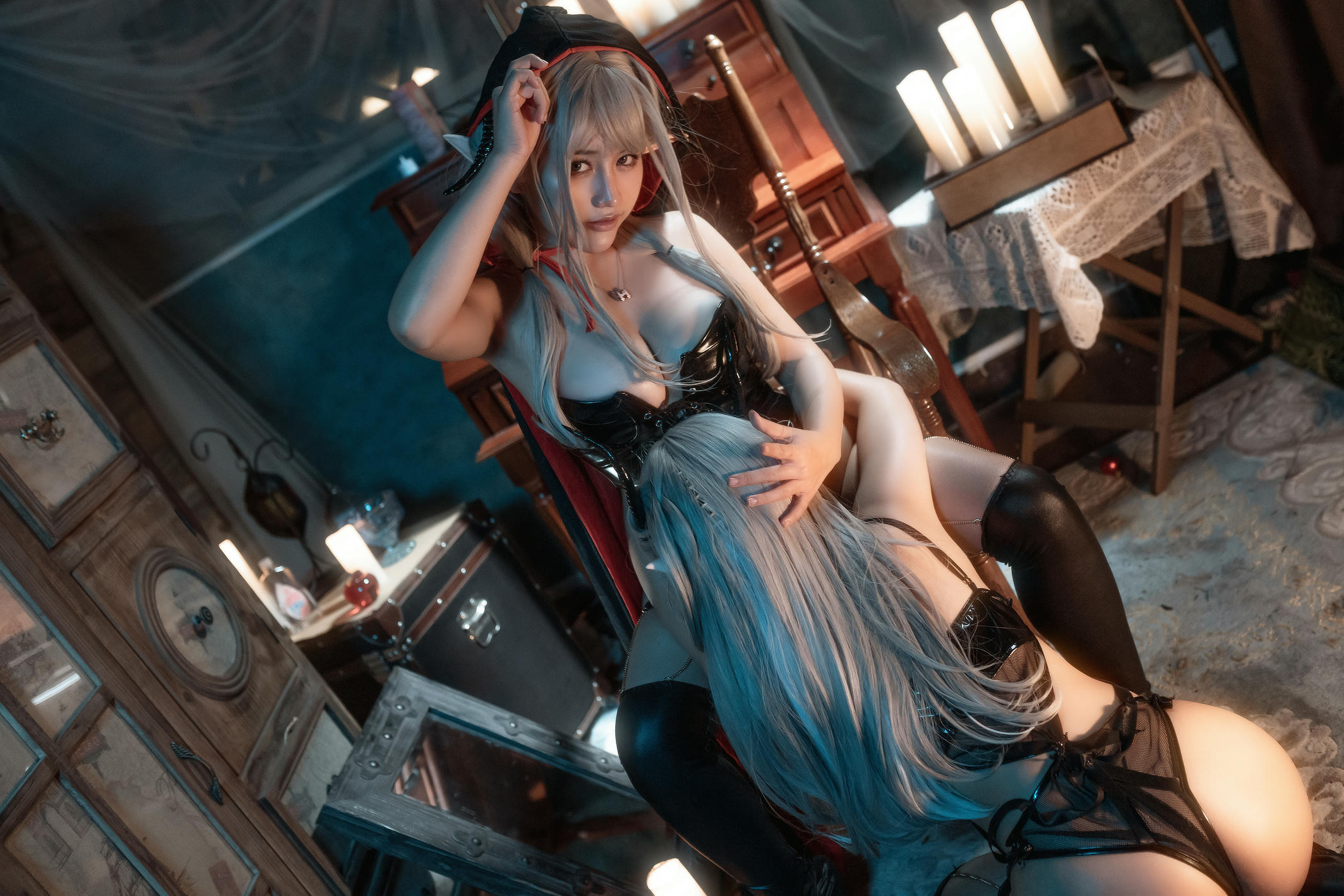 蠢沫沫 NO.106 &一笑芳香沁 双人吸血鬼 [30P-436MB]_第2集