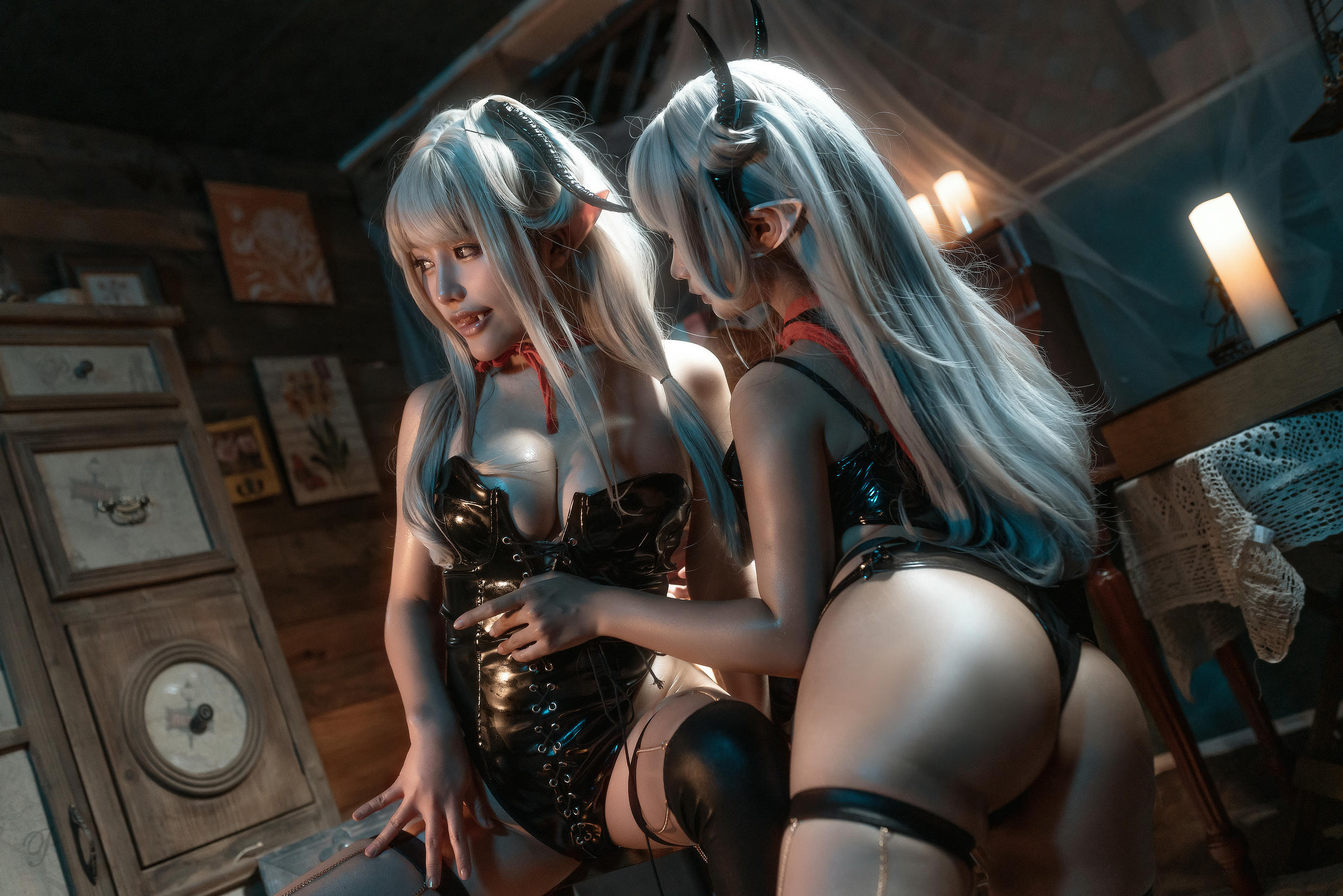 蠢沫沫 NO.106 &一笑芳香沁 双人吸血鬼 [30P-436MB]_第1集