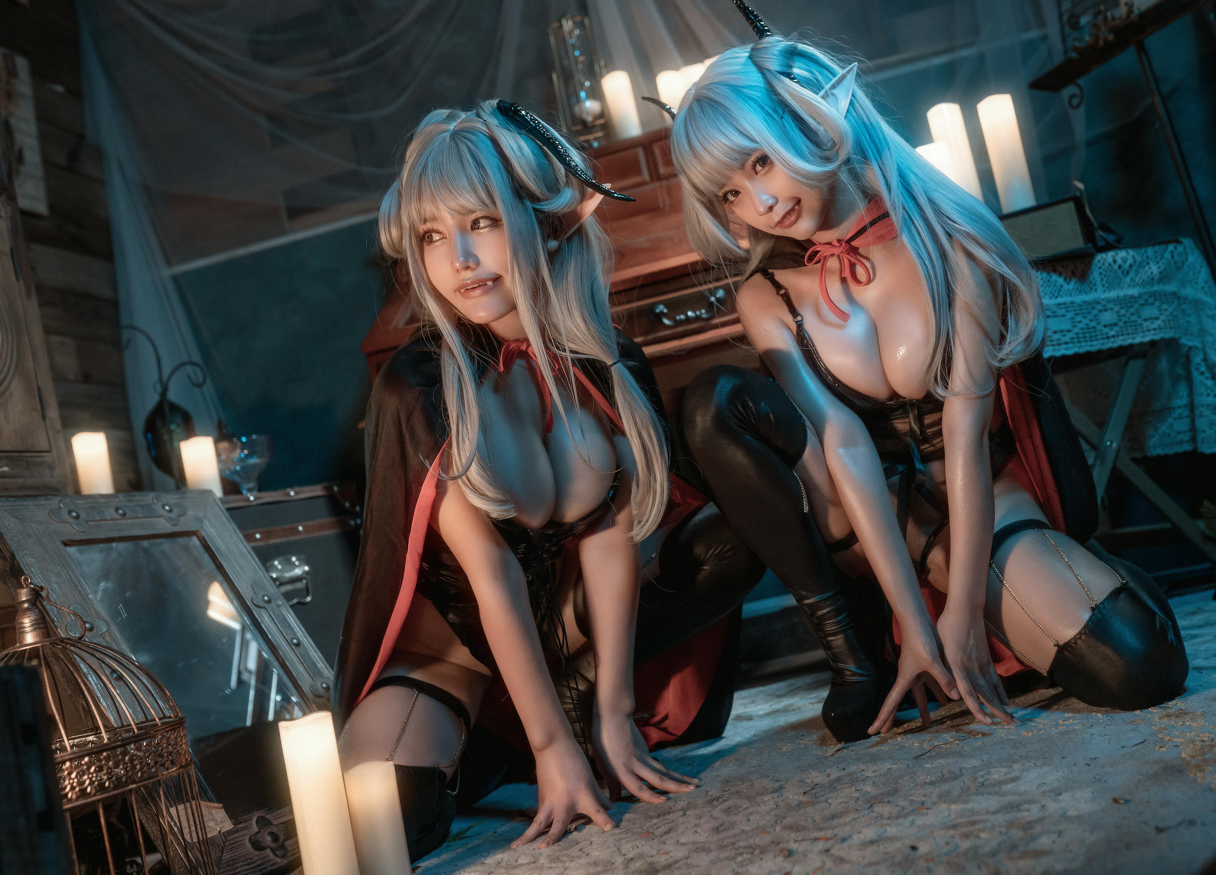 蠢沫沫 NO.106 &一笑芳香沁 双人吸血鬼 [30P-436MB]_第1集