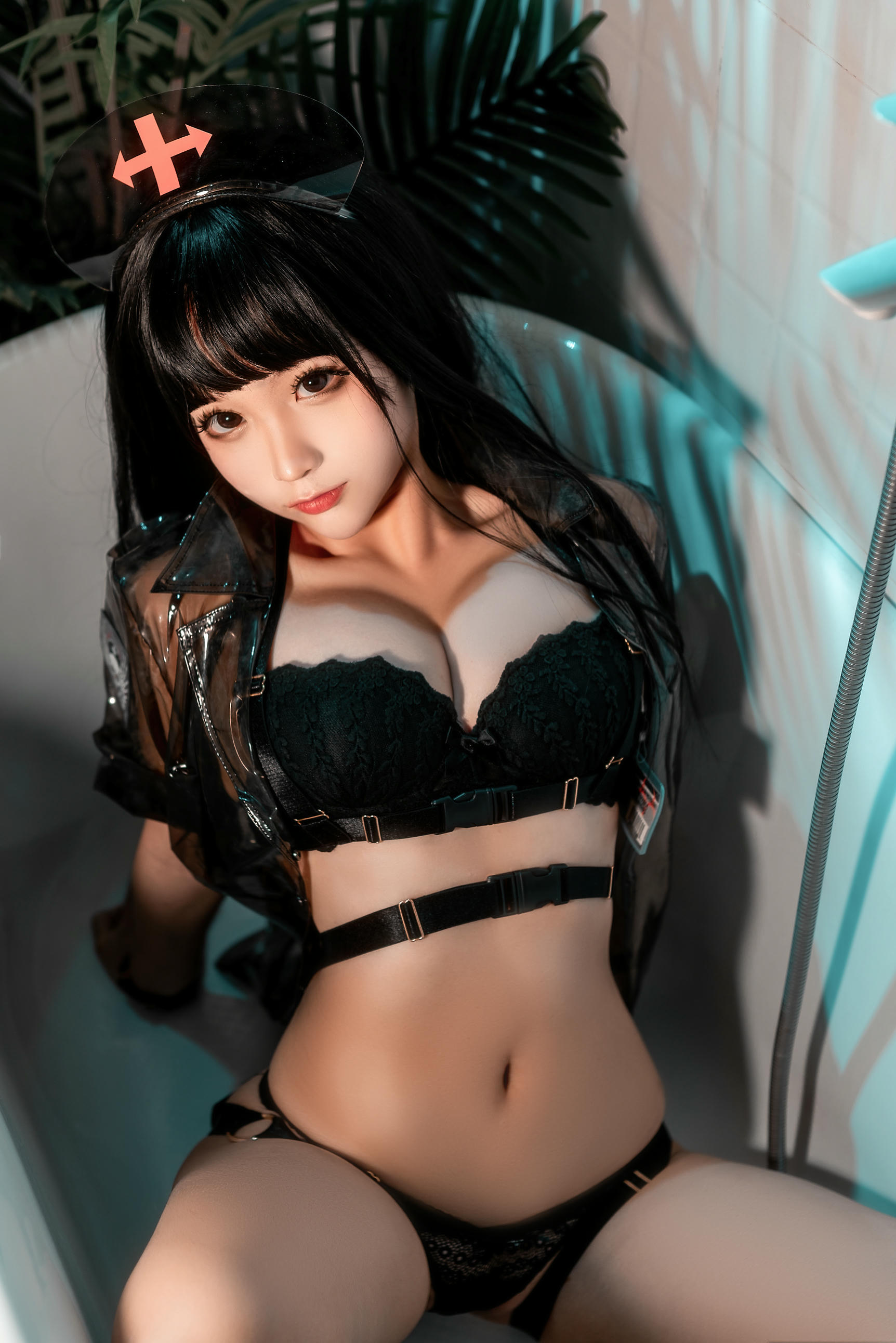 蠢沫沫 NO.110 胶衣护士 黑 [40P-492MB]_第1集