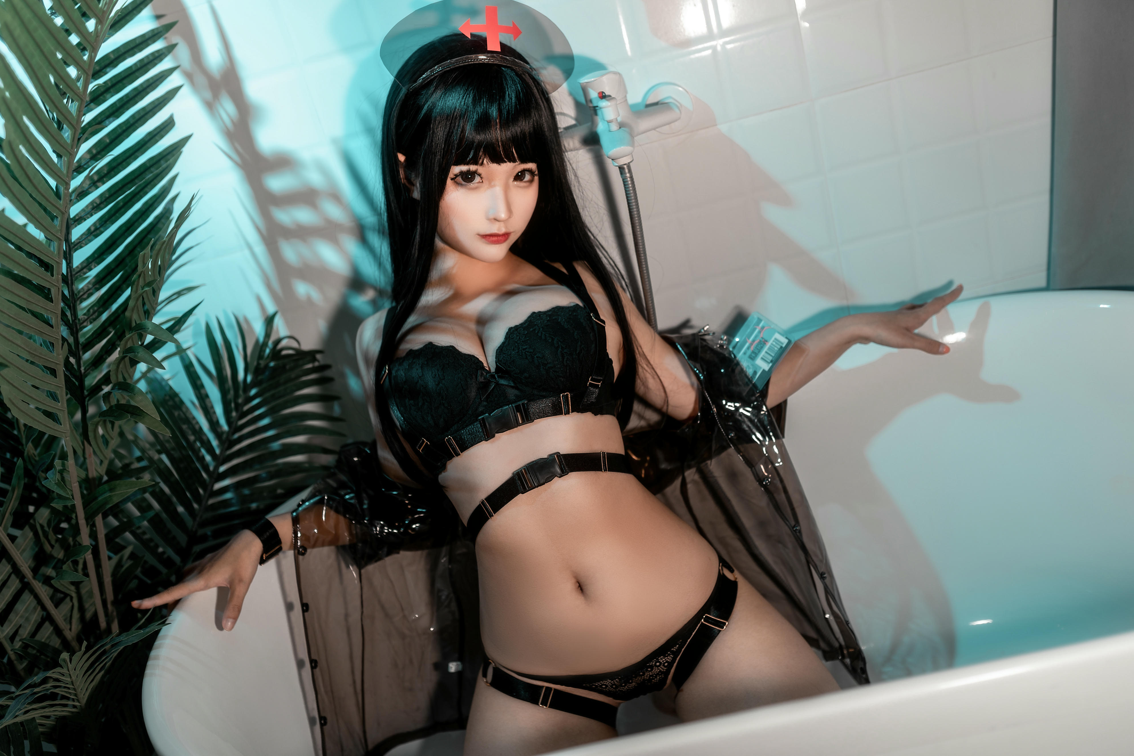 蠢沫沫 NO.110 胶衣护士 黑 [40P-492MB]_第1集