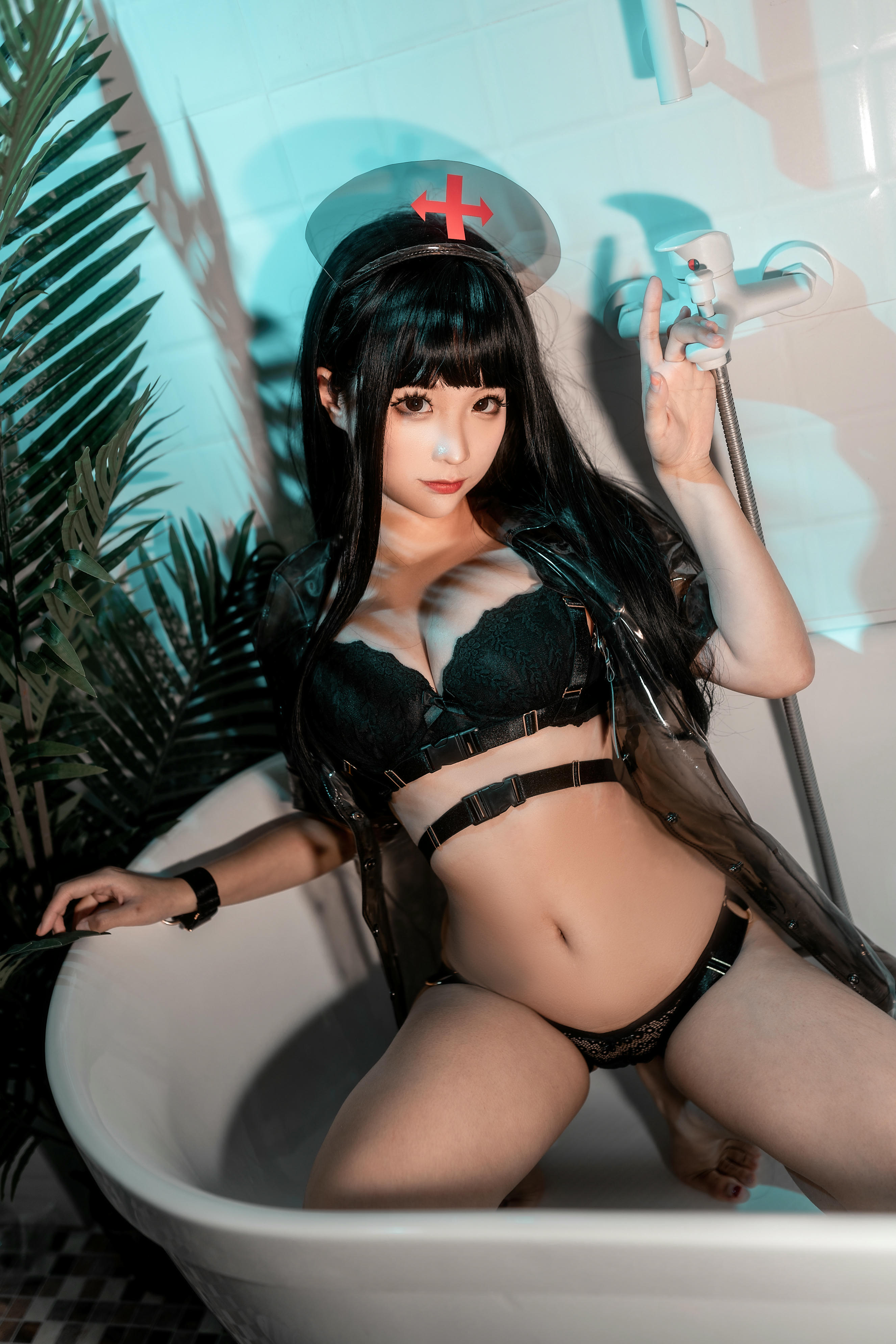 蠢沫沫 NO.110 胶衣护士 黑 [40P-492MB]_第1集