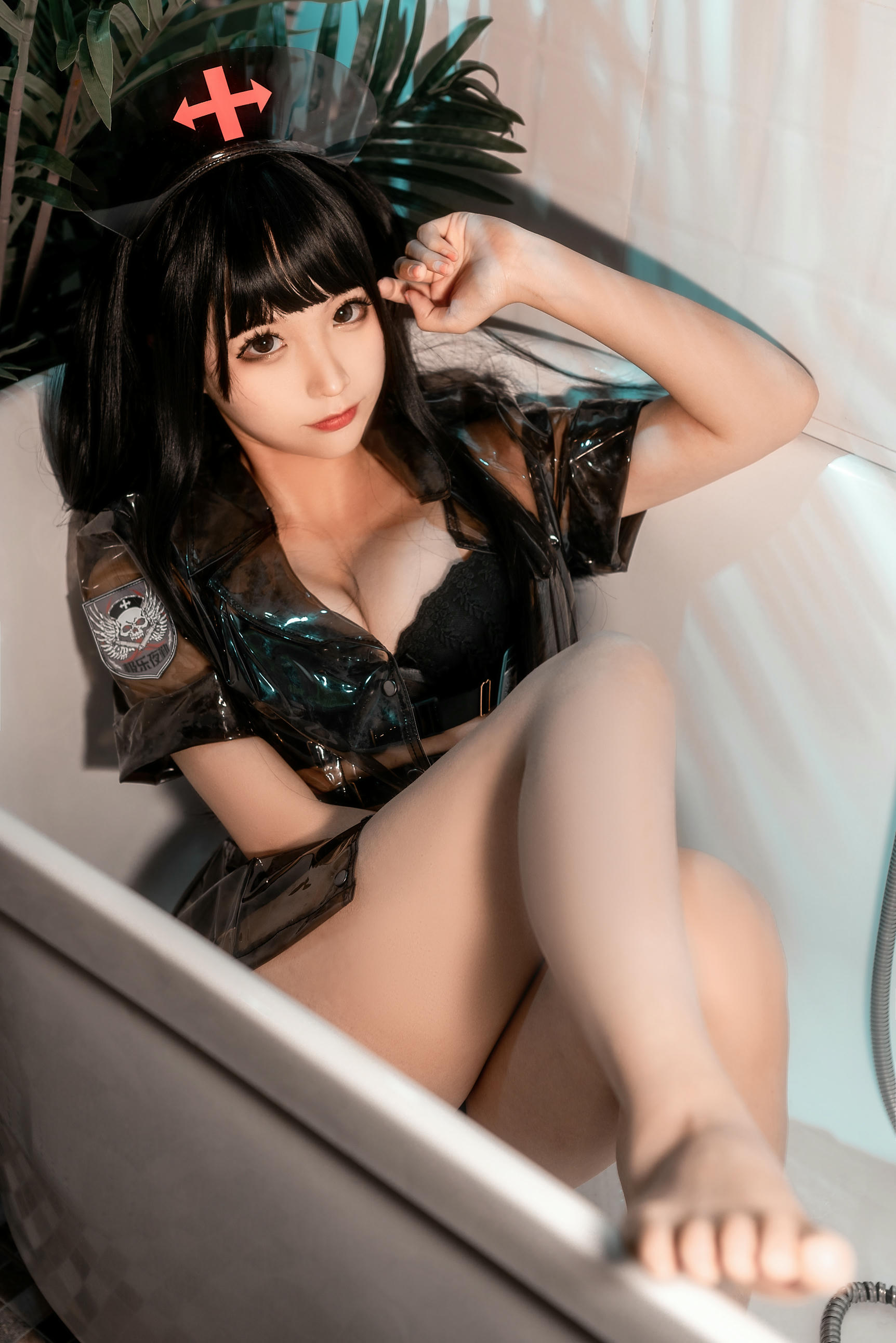 蠢沫沫 NO.110 胶衣护士 黑 [40P-492MB]_第1集