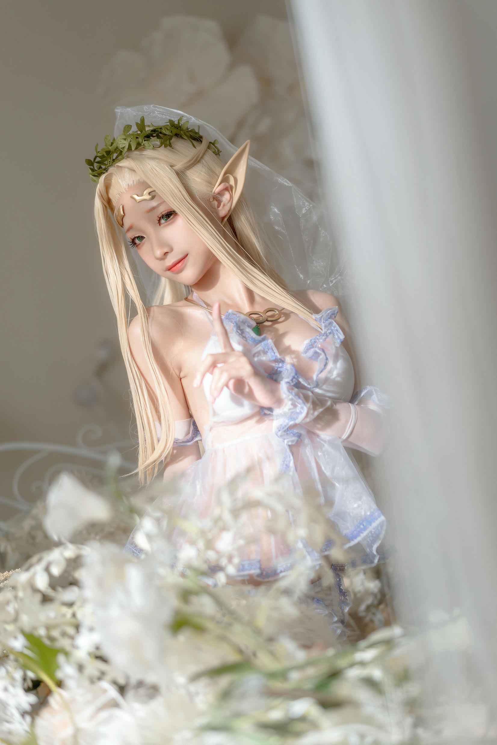 蠢沫沫 NO.116 白精灵-婚纱 [60P-674MB]_第2集