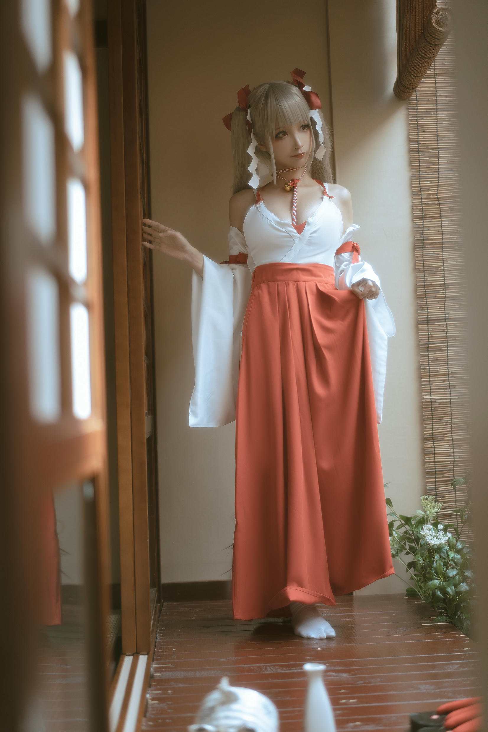 蠢沫沫 NO.130 可畏  巫女 [55P 787MB]_第1集