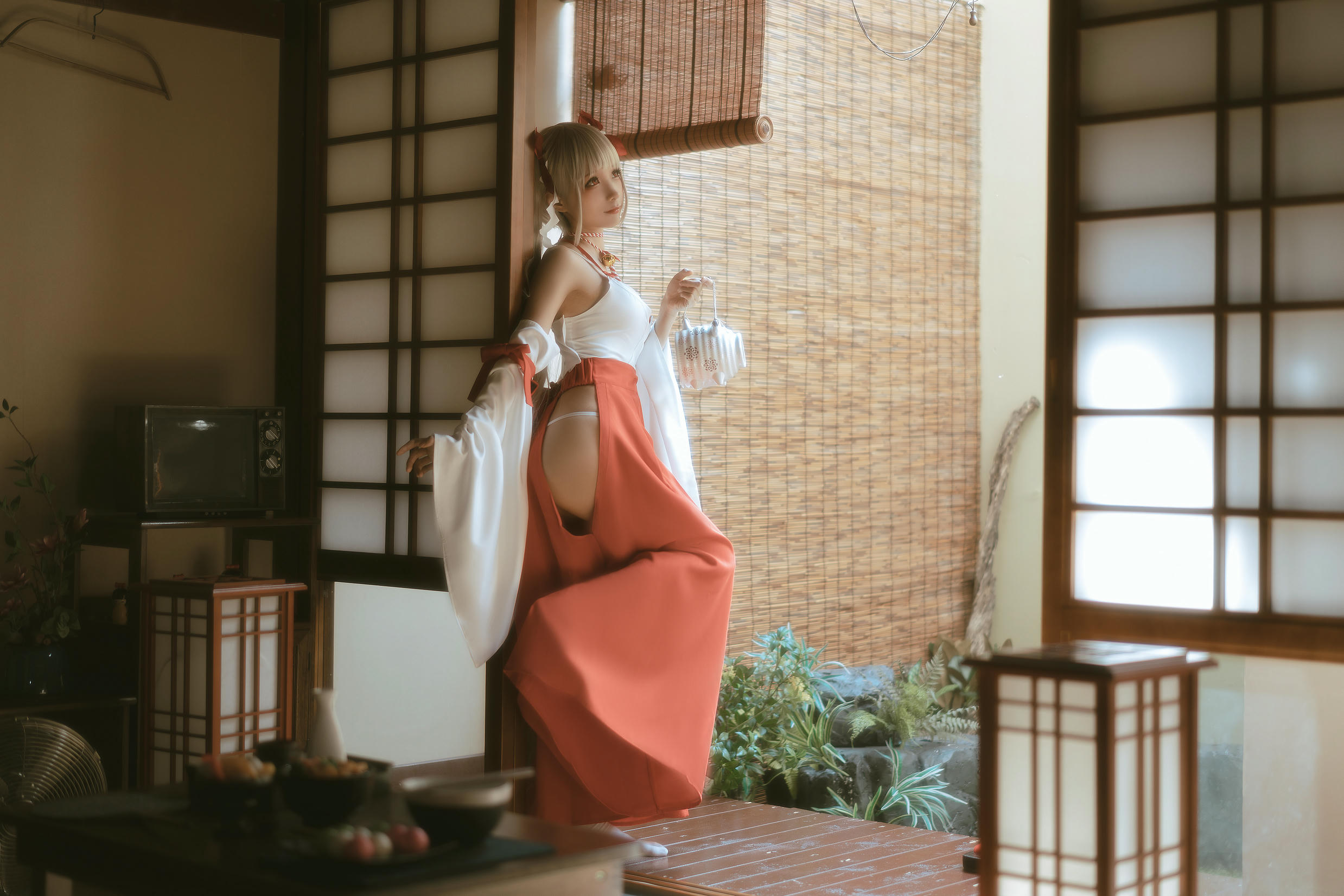 蠢沫沫 NO.130 可畏  巫女 [55P 787MB]_第1集