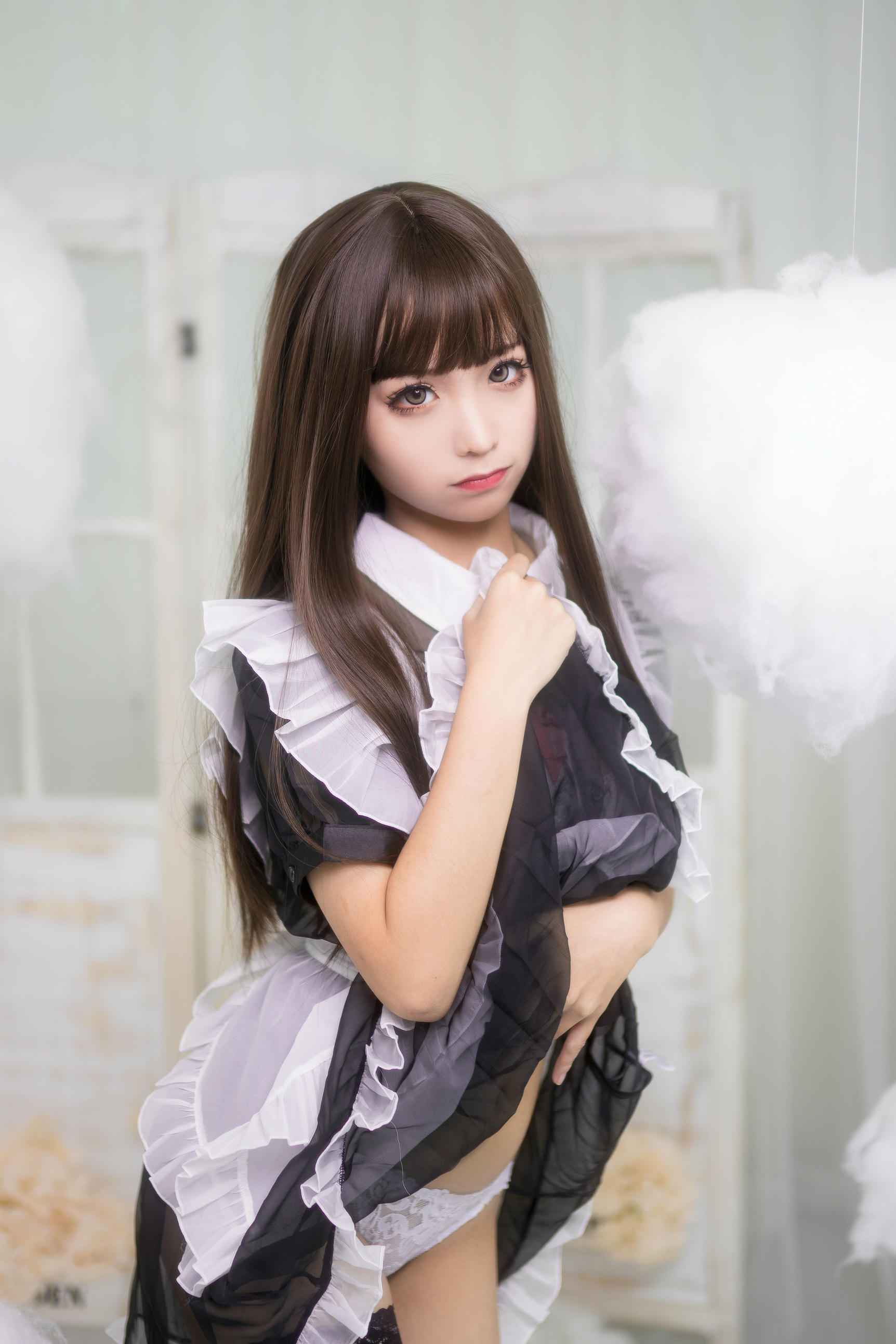 蠢沫沫 NO.015 短透明女仆 [42P 450MB]_第1集